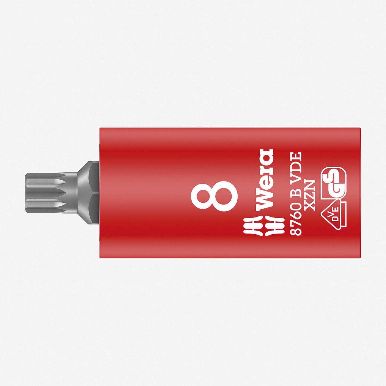 Wera 004940 VDE XZN Bit 3/8" Drive Socket, M8 - WR004940 - KC Tool
