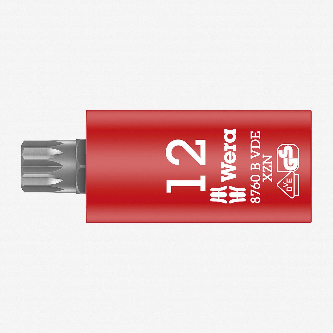 Wera 004942 VDE XZN Bit 3/8" Drive Socket, M12 - WR004942 - KC Tool