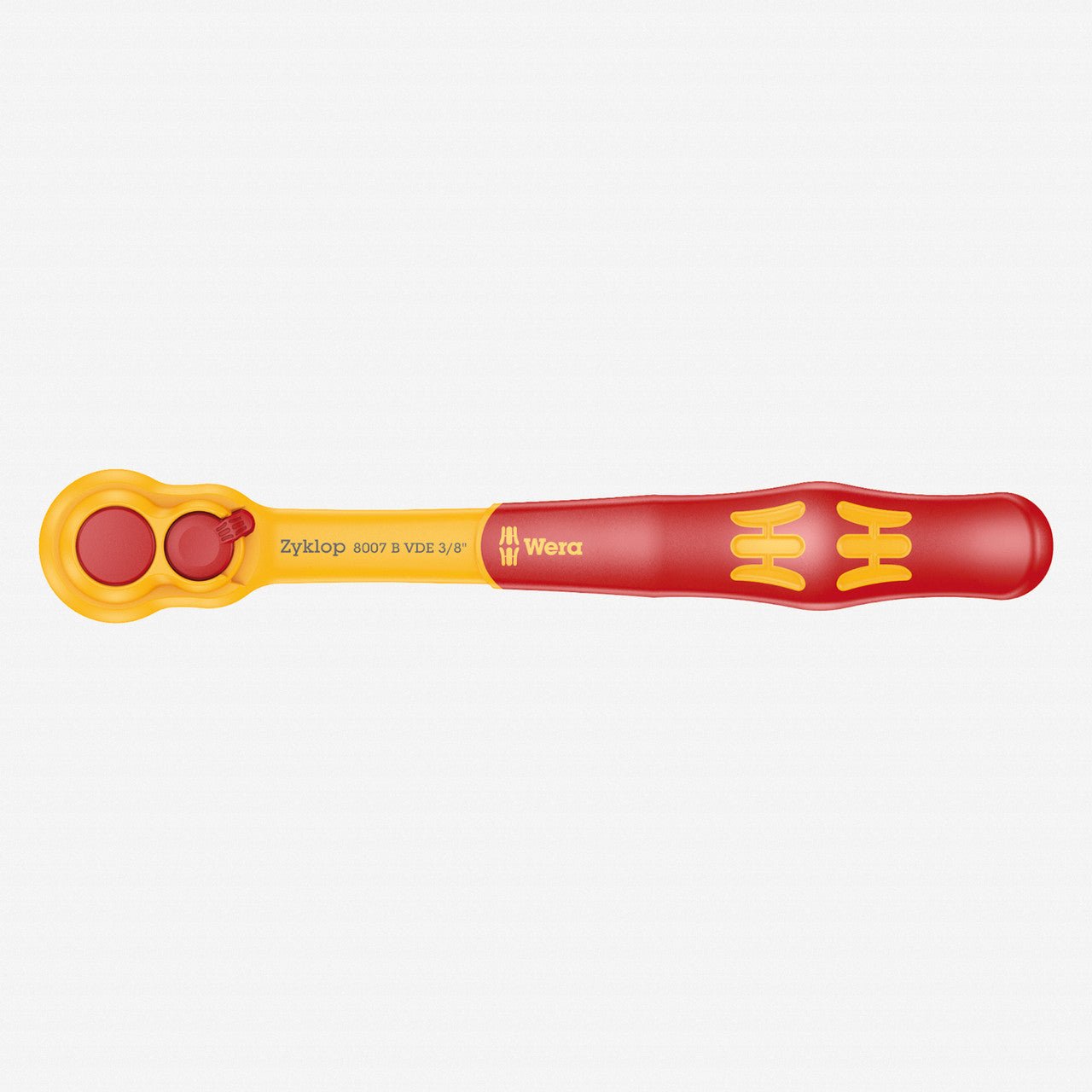 Wera 004966 VDE Zyklop Ratchet with Switch Lever 3/8" Drive, Insulated - WR004966 - KC Tool