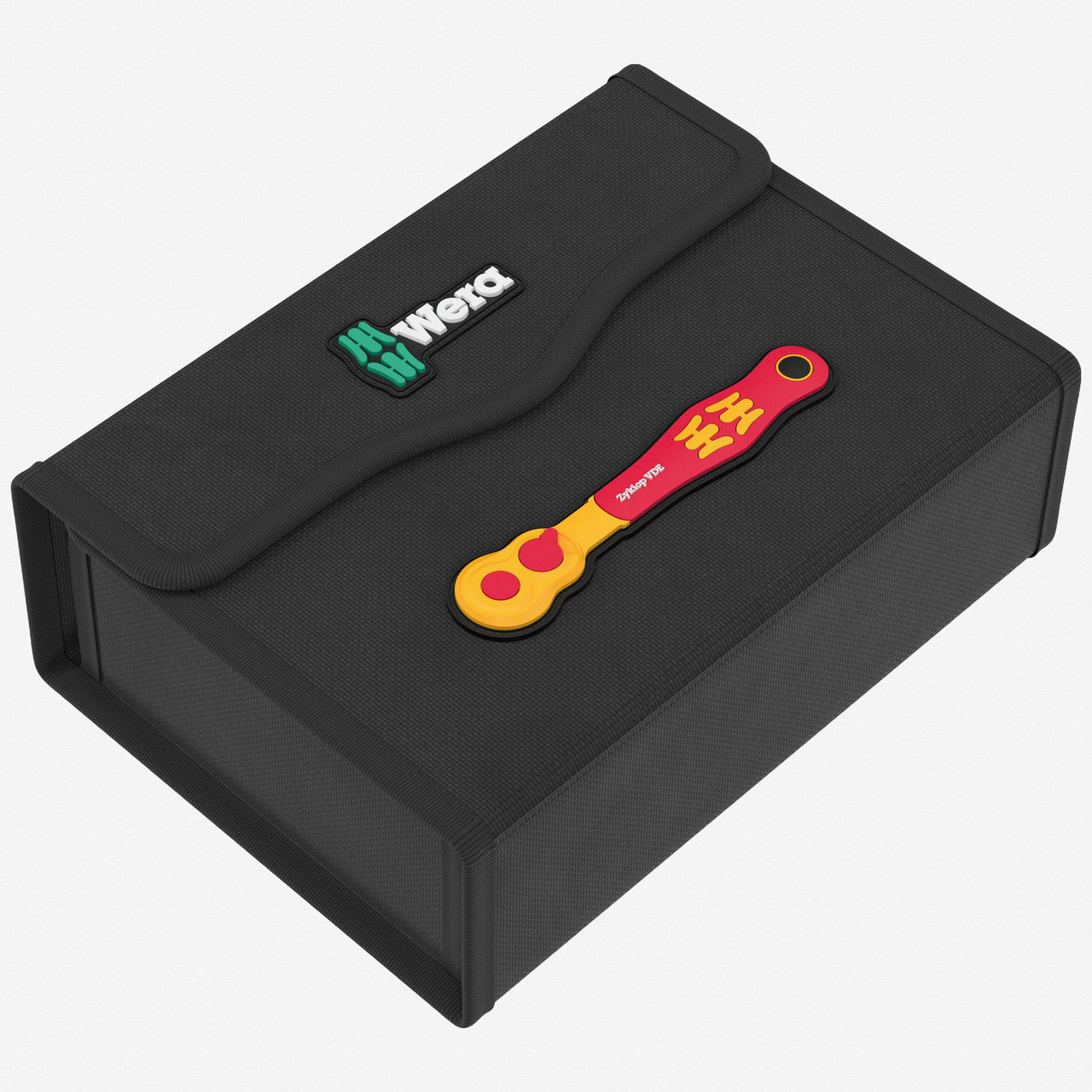 Wera 004967 8100 SA VDE 1 Insulated 1/4" Metric Zyklop Ratchet Set, 22 Pieces - WR004967 - KC Tool