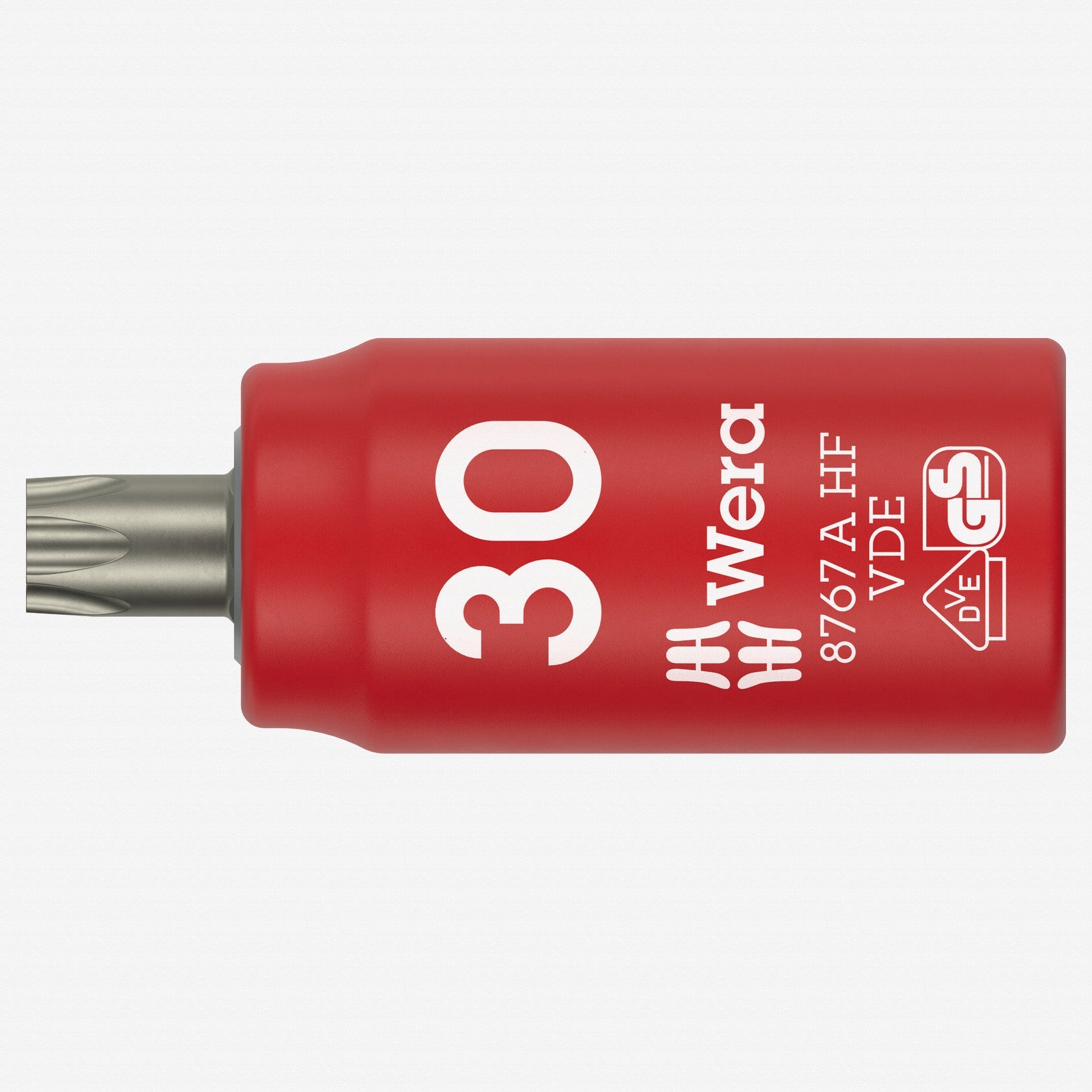 Wera 005925 VDE Insulated T30 TORX® Zyklop Bit Socket, 1/4" Drive, with Holding Function - WR005925 - KC Tool