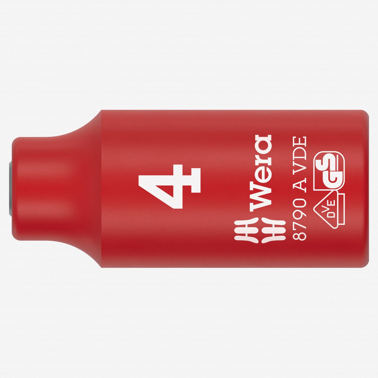 Wera 005930 VDE Insulated 4.0 mm Outside Hex Zyklop Socket, 1/4" Drive, 6 - point - WR005930 - KC Tool