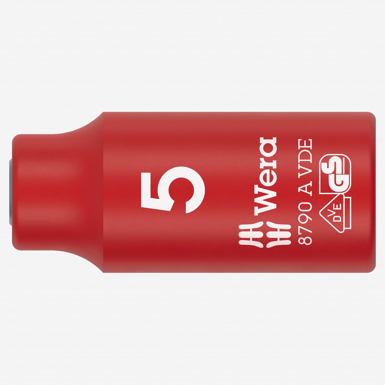 Wera 005931 VDE Insulated 5.0 mm Outside Hex Zyklop Socket, 1/4" Drive, 6 - point - WR005931 - KC Tool