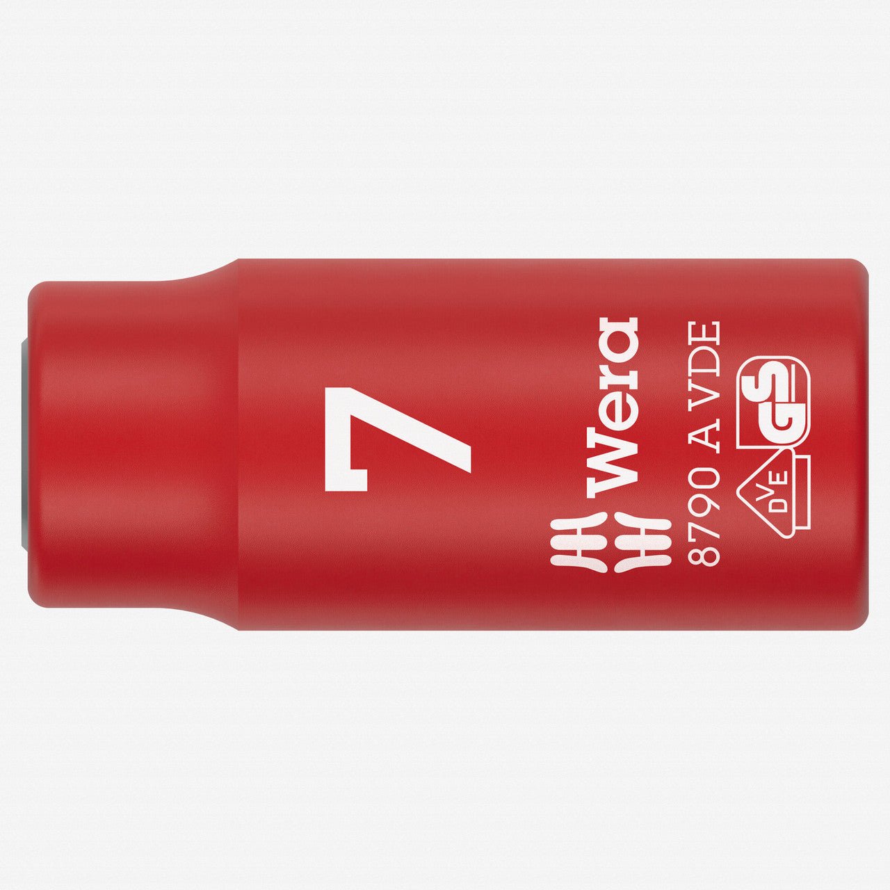 Wera 005934 VDE Insulated 7.0 mm Outside Hex Zyklop Socket, 1/4" Drive, 6 - point - WR005934 - KC Tool
