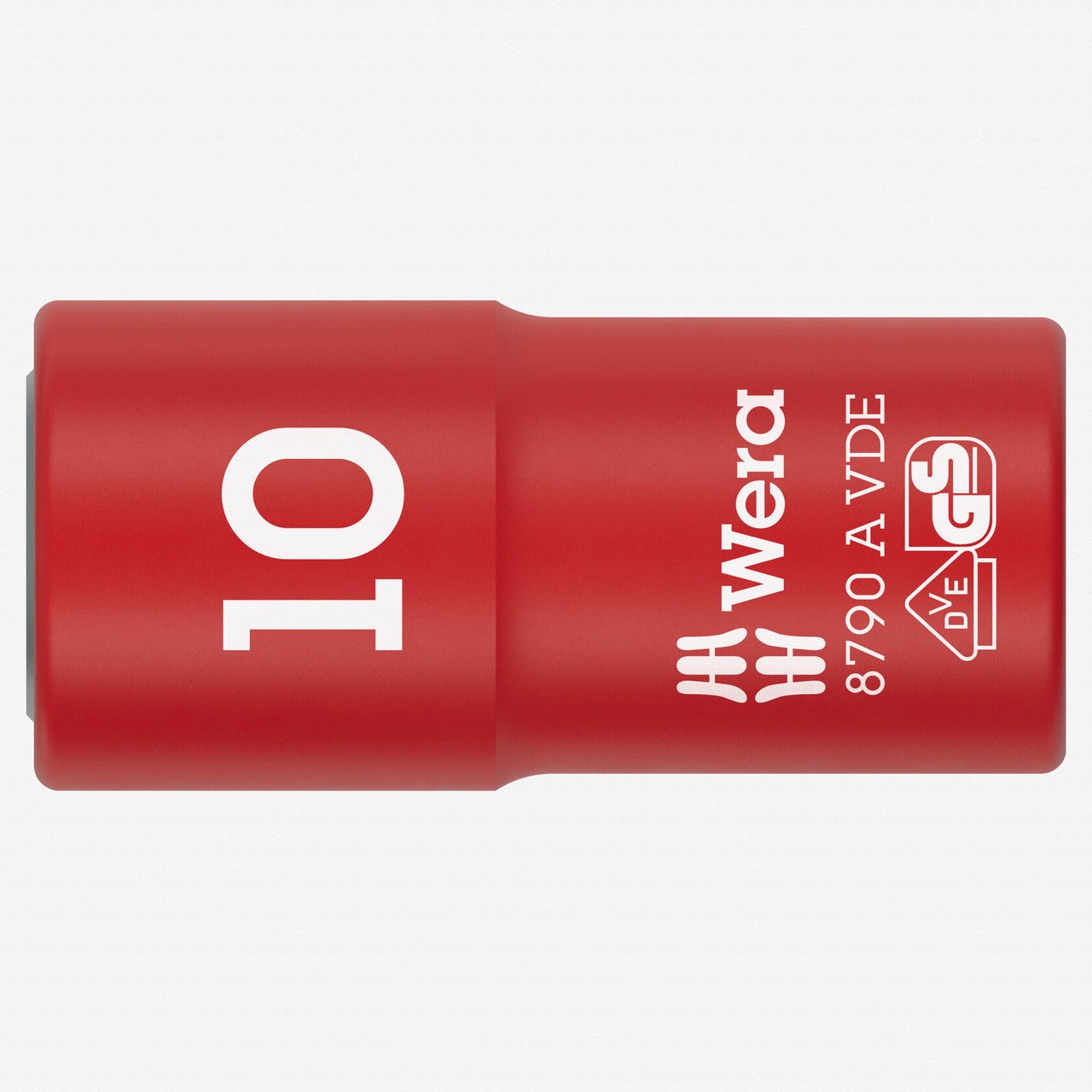 Wera 005936 VDE Insulated 10.0 mm Outside Hex Zyklop Socket, 1/4" Drive, 6 - point - WR005936 - KC Tool