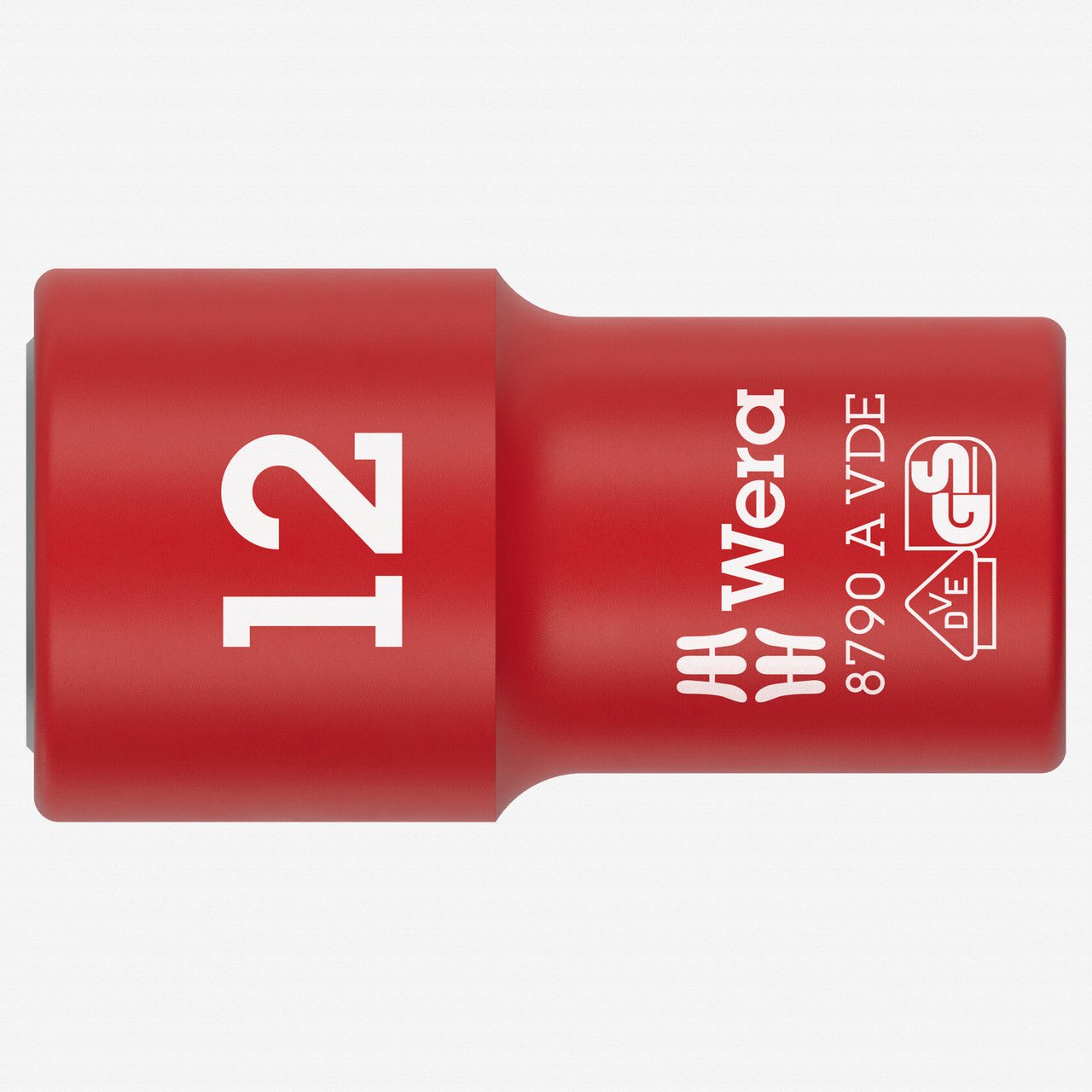 Wera 005938 VDE Insulated 12.0 mm Outside Hex Zyklop Socket, 1/4" Drive, 6 - point - WR005938 - KC Tool