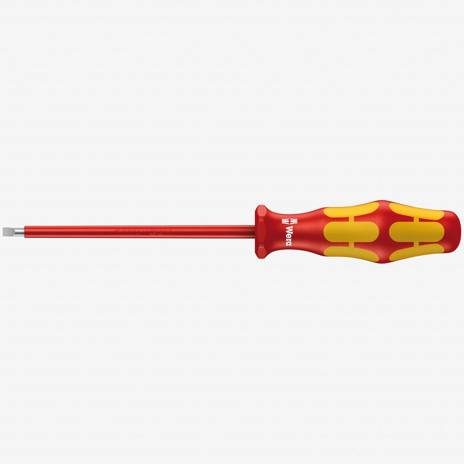Wera 006110 Kraftform Plus VDE Slotted Screwdriver, 3.5 x 100mm - WR006110 - KC Tool