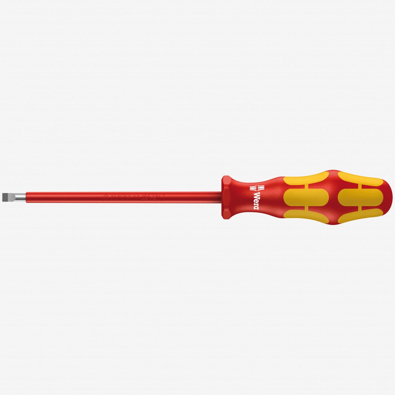 Wera 006125 Kraftform Plus VDE Slotted Screwdriver, 6.5 x 150mm - WR006125 - KC Tool