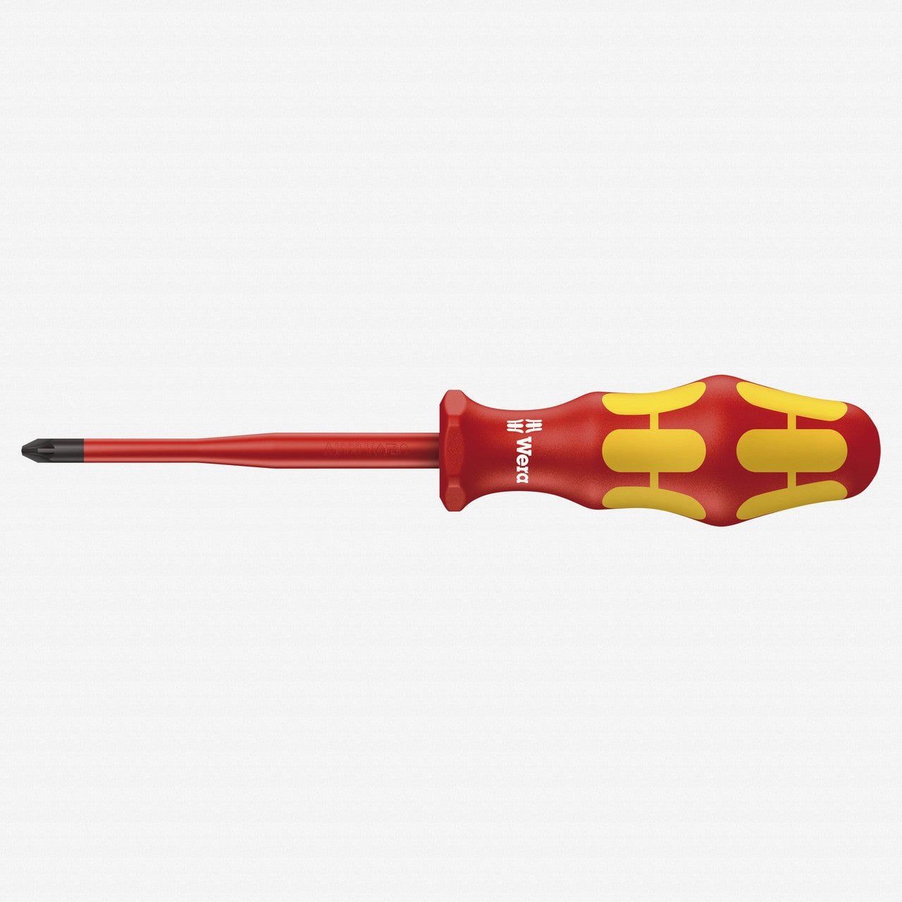 Wera 006460 Kraftform Plus VDE Pozidriv Slim Screwdriver, 1 x 80mm - WR006460 - KC Tool
