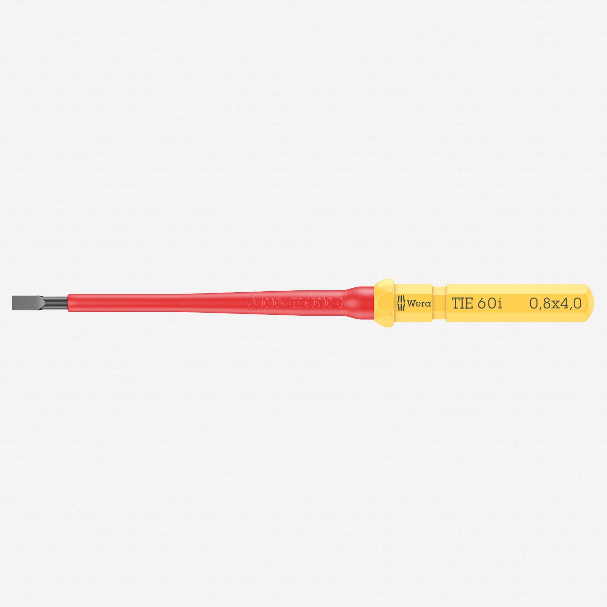 Wera 006503 KK VDE 60 i Insulated Blade for Slotted Screws, 0.8 x 4.0 x 157 mm - WR006503 - KC Tool
