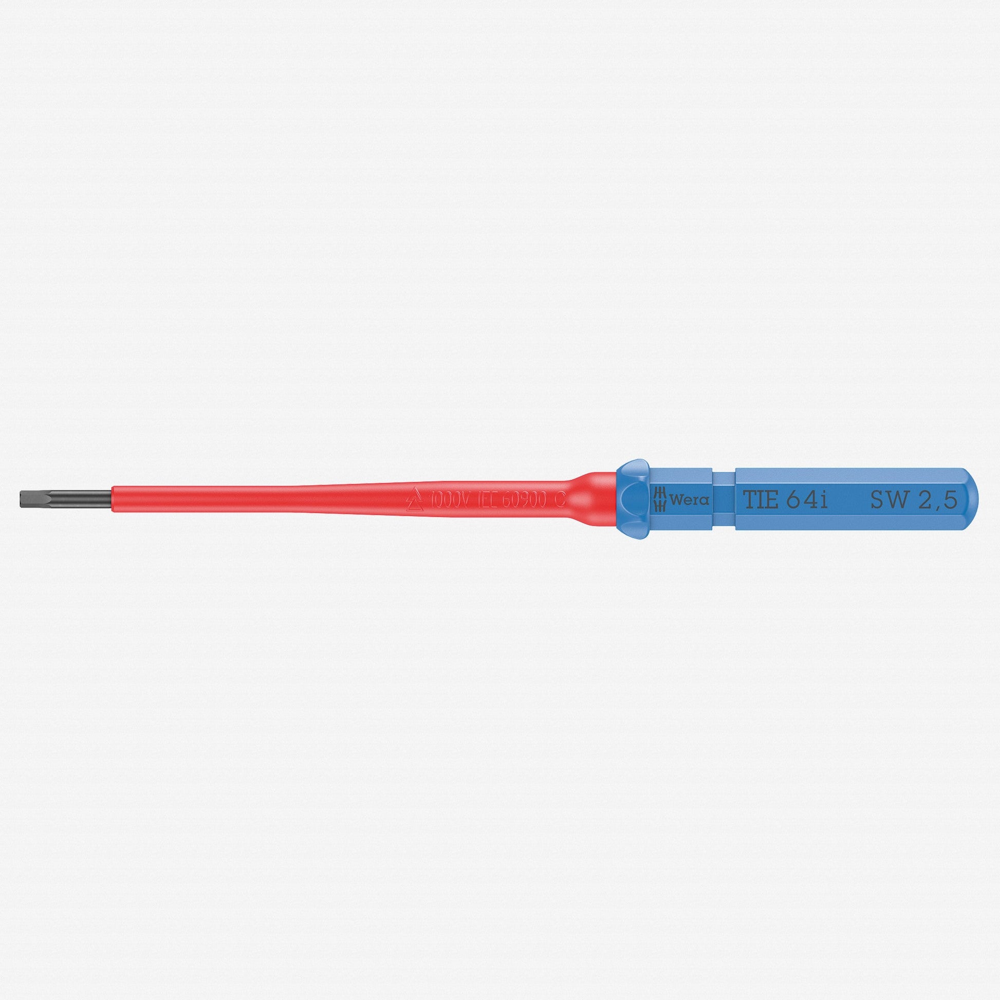 Wera 006518 KK VDE 64 i Insulated Blade for Hex Screws, 2.5 x 157 mm - WR006518 - KC Tool