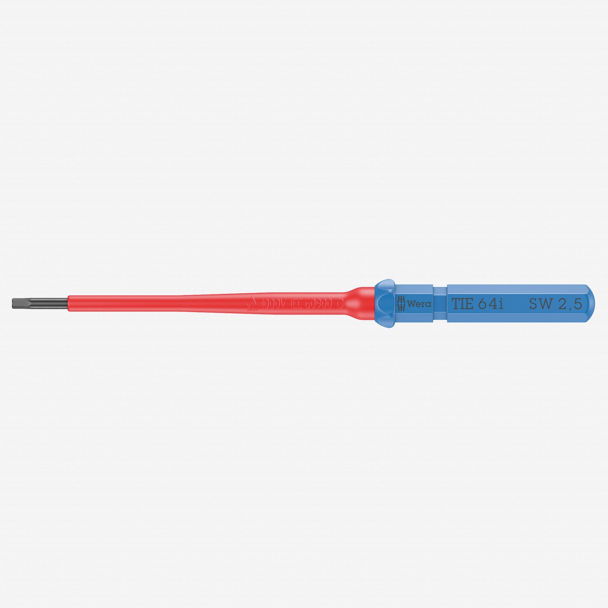 Wera 006518 KK VDE 64 i Insulated Blade for Hex Screws, 2.5 x 157 mm - WR006518 - KC Tool