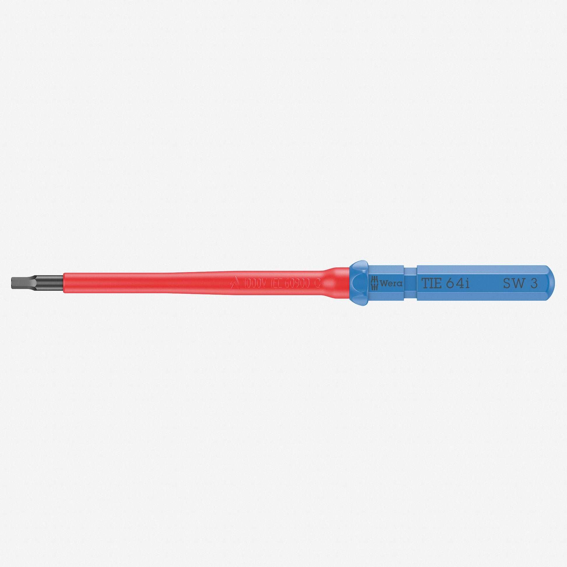 Wera 006519 KK VDE 64 i Insulated Blade for Hex Screws, 3.0 x 157 mm - WR006519 - KC Tool
