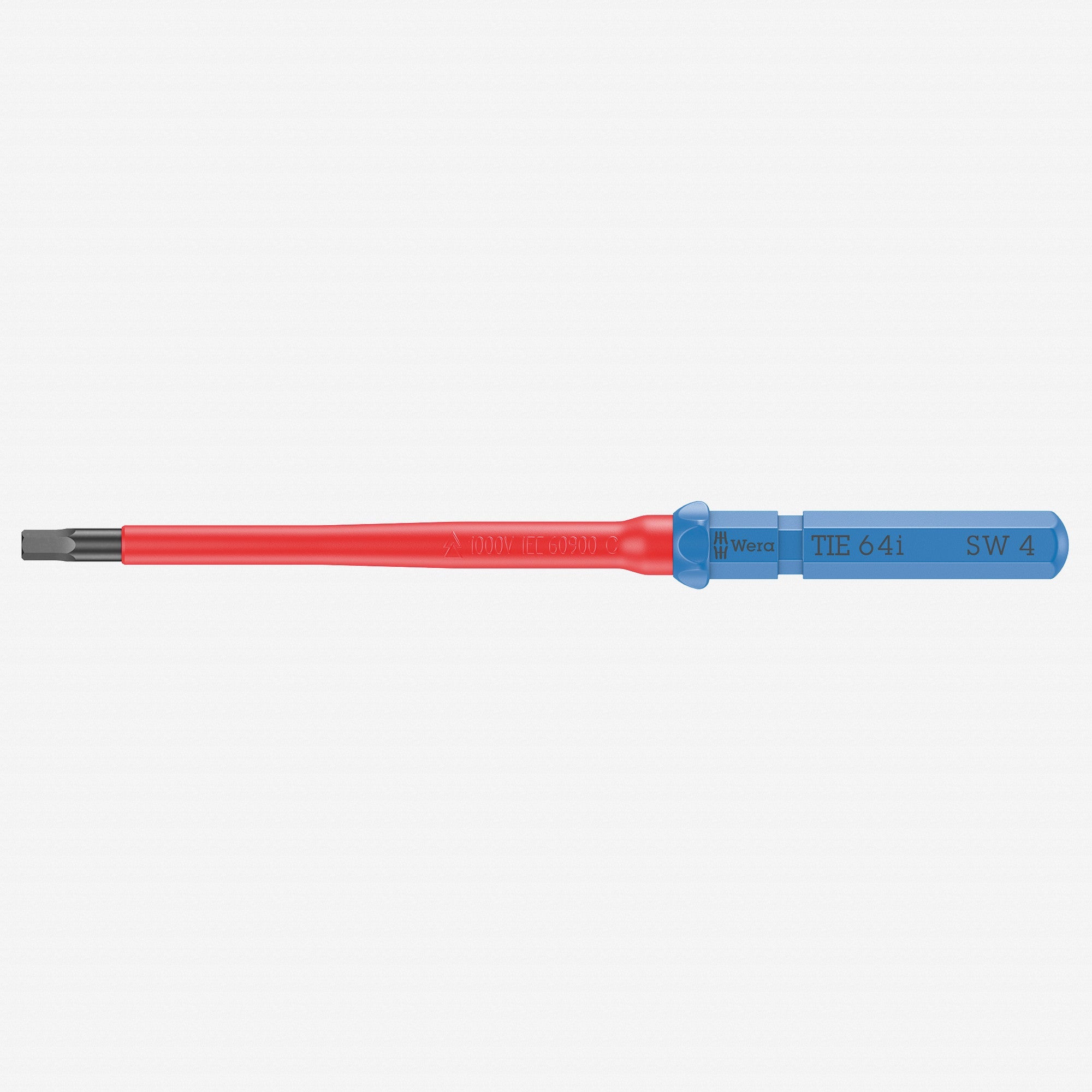 Wera 006520 KK VDE 64 i Insulated Blade for Hex Screws, 4.0 x 157 mm - WR006520 - KC Tool