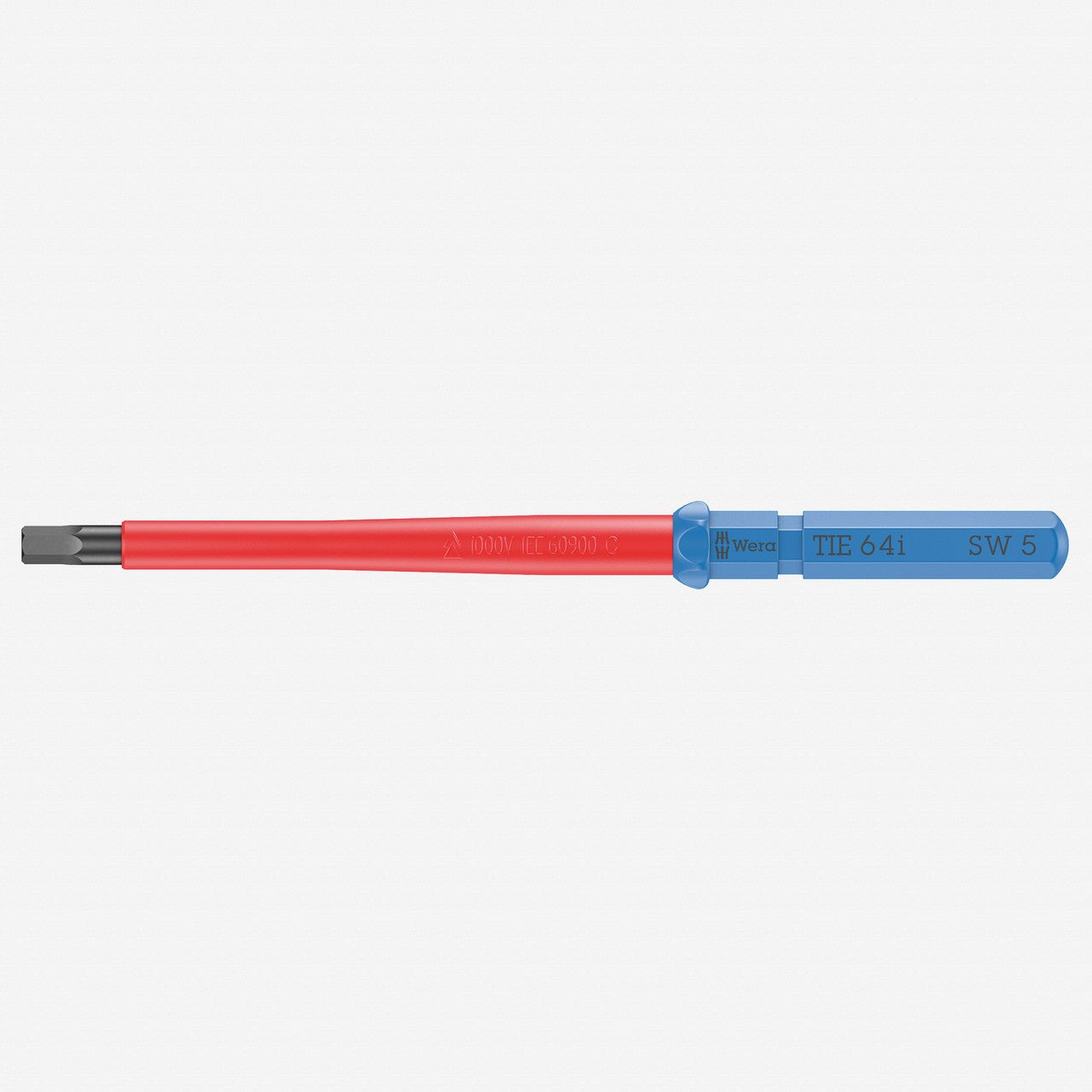 Wera 006521 KK VDE 64 i Insulated Blade for Hex Screws, 5.0 x 157 mm - WR006521 - KC Tool