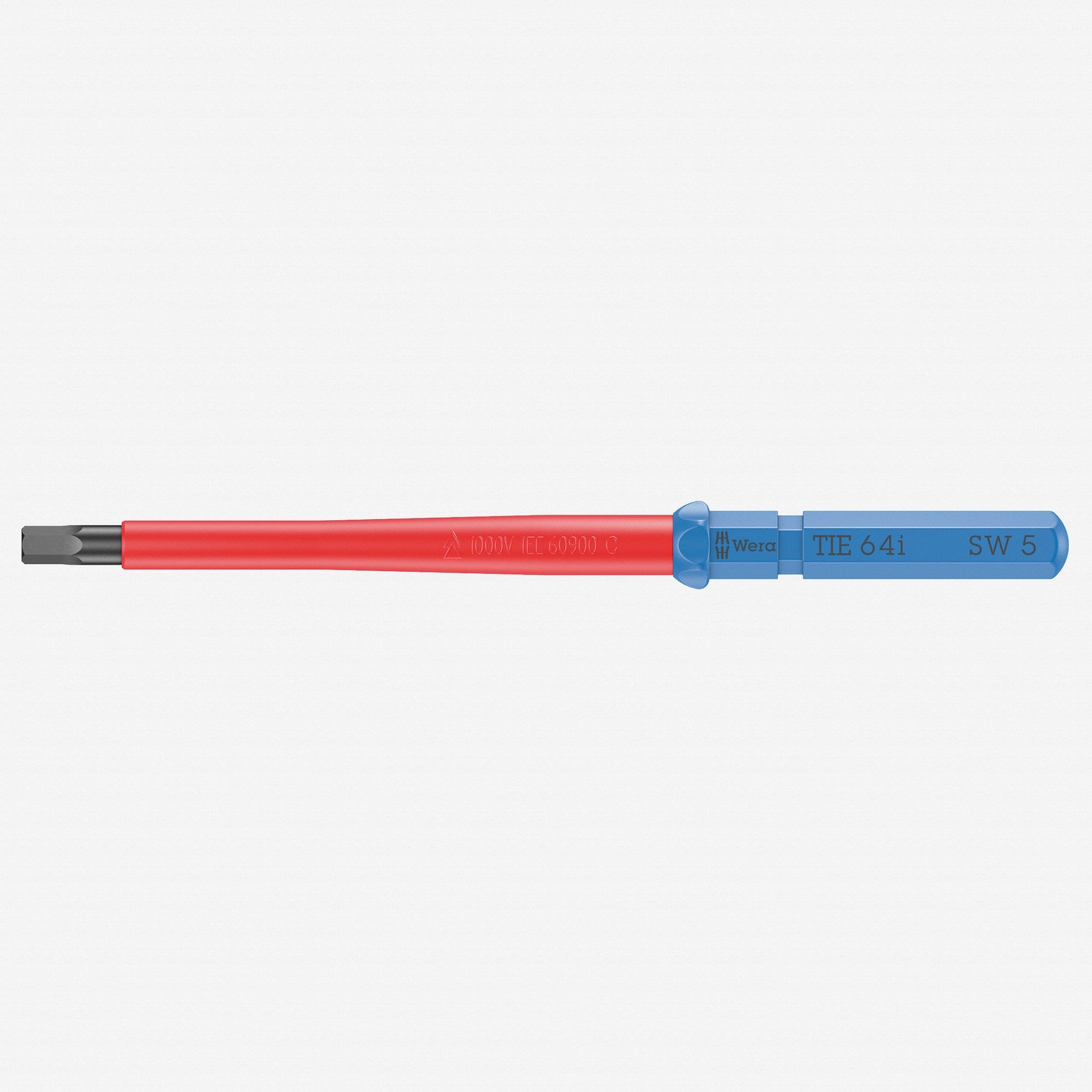Wera 006521 KK VDE 64 i Insulated Blade for Hex Screws, 5.0 x 157 mm - WR006521 - KC Tool