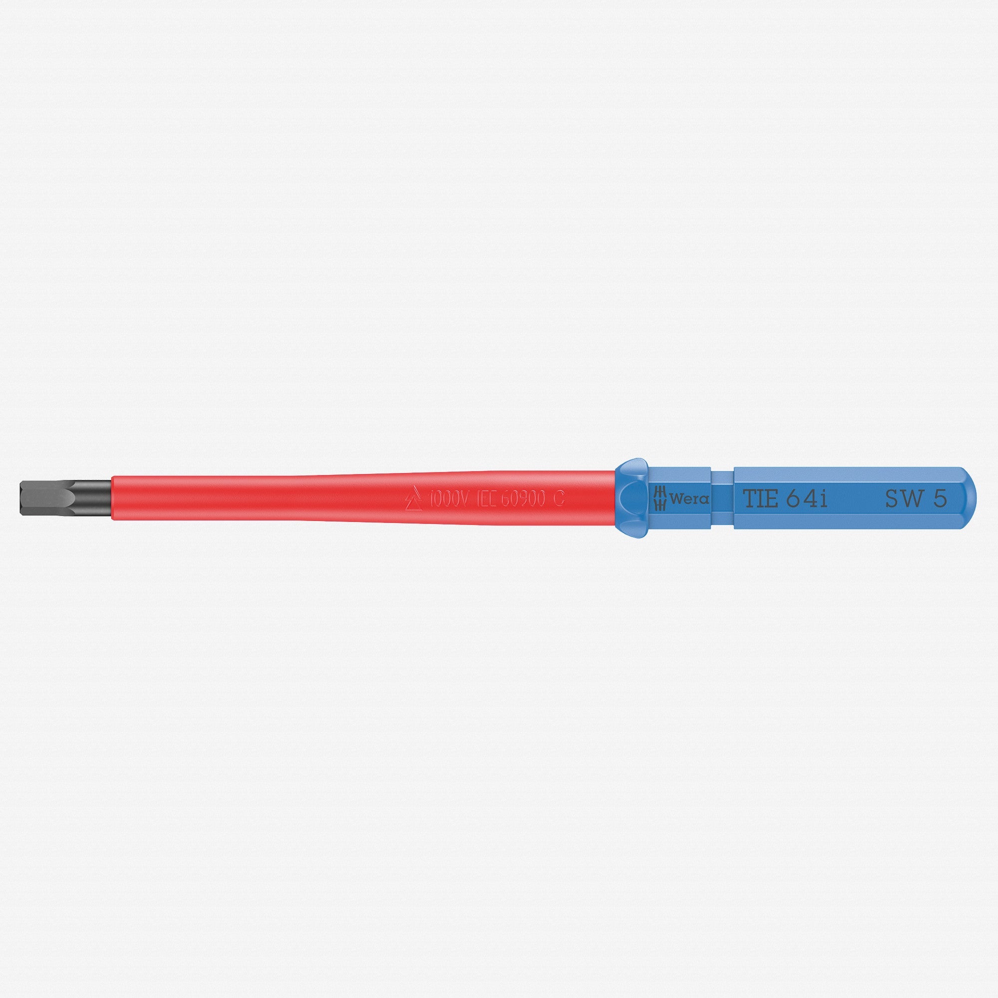 Wera 006521 KK VDE 64 i Insulated Blade for Hex Screws, 5.0 x 157 mm - WR006521 - KC Tool