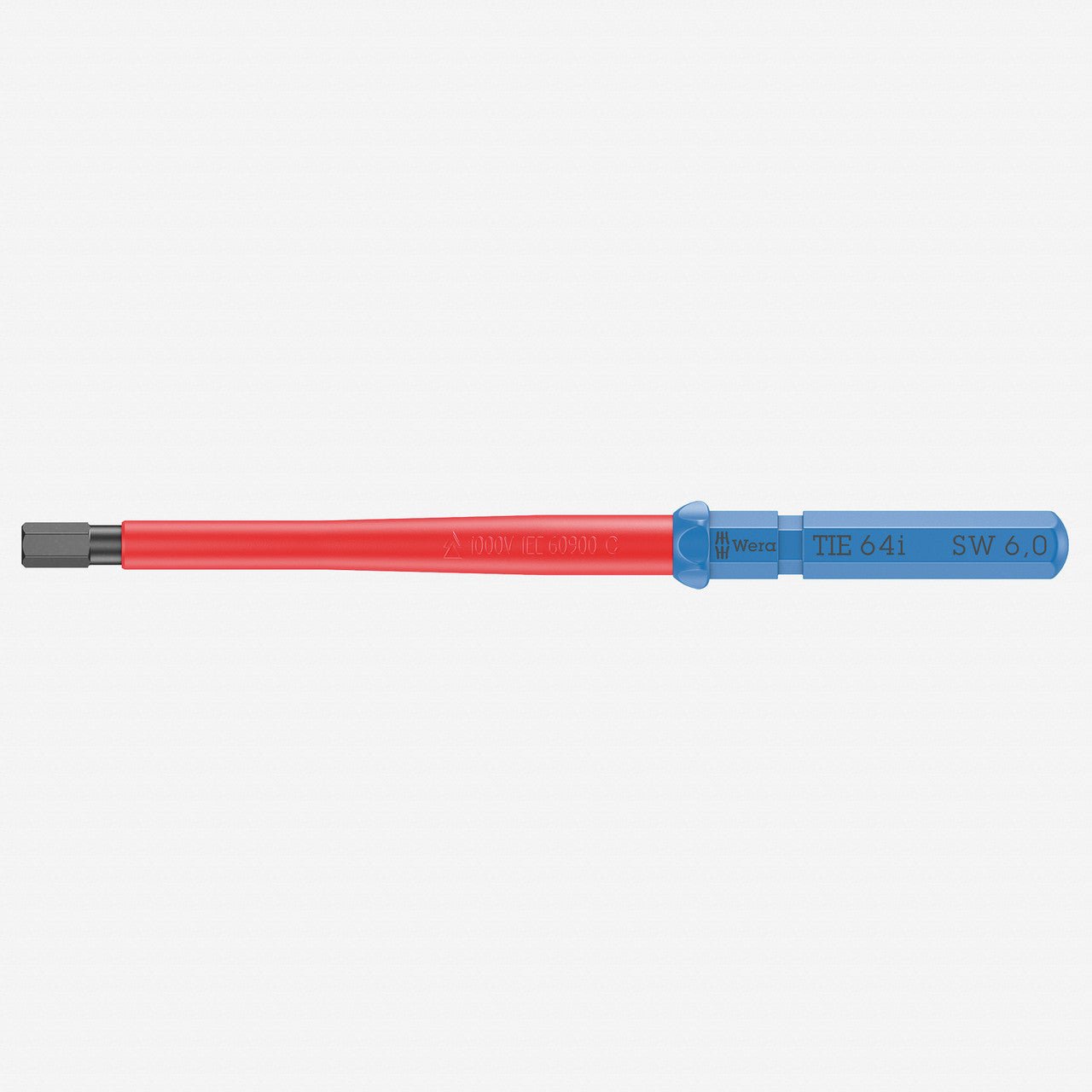 Wera 006522 KK VDE 64 i Insulated Blade for Hex Screws, 6.0 x 157 mm - WR006522 - KC Tool