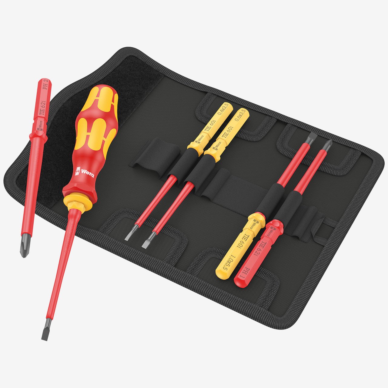 Wera 006600 Kraftform Kompakt VDE 7 Universal 1 Insulated Screwdriver Set, 7 Pieces - WR006600 - KC Tool