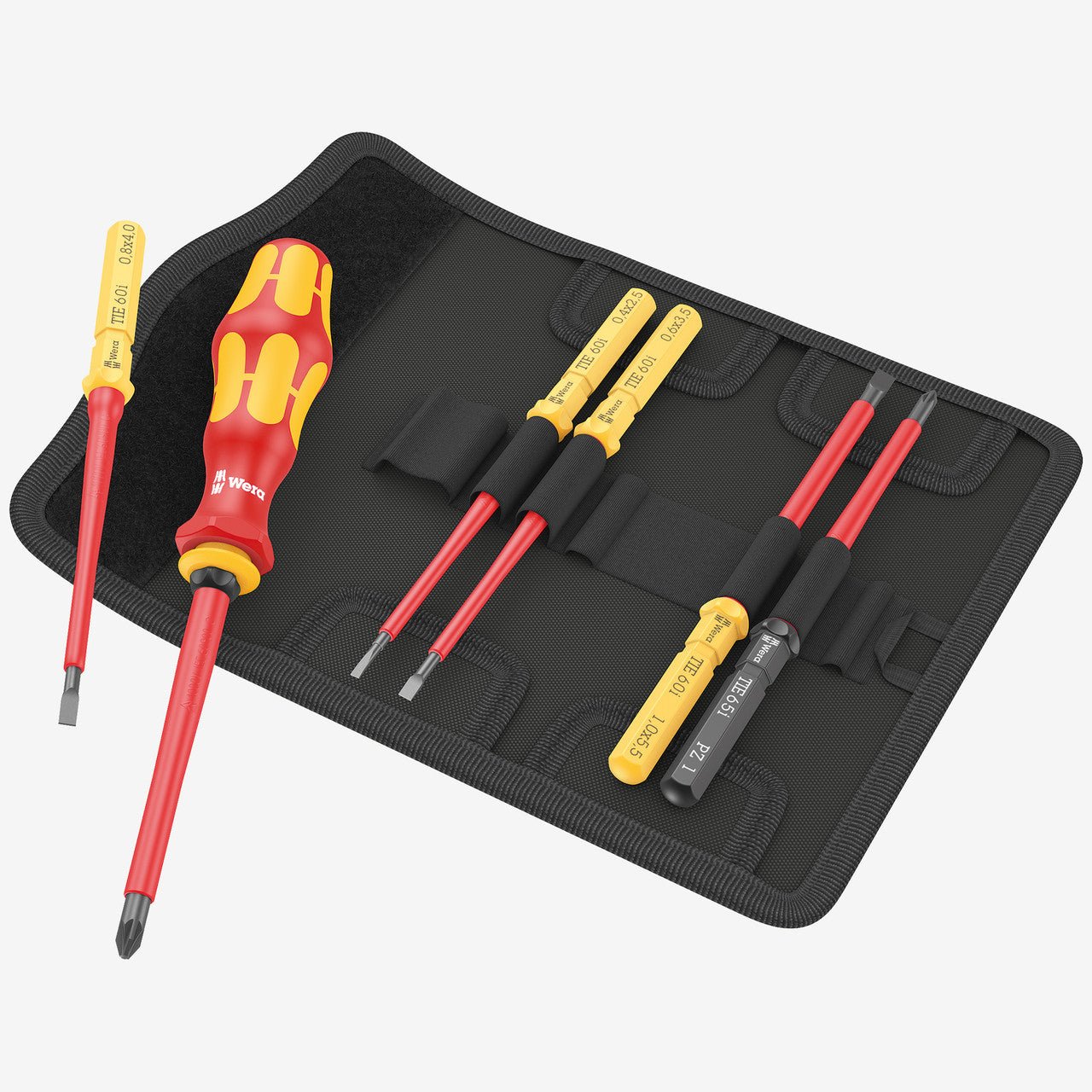 Wera 006601 Kraftform Kompakt VDE 7 Universal 2 Insulated Screwdriver Set, 7 Pieces - WR006601 - KC Tool