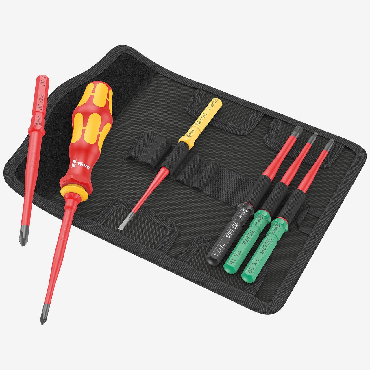 Wera 006603 Kraftform Kompakt VDE 7 Extra Slim 1 Insulated Screwdriver Set, 7 Pieces - WR006603 - KC Tool