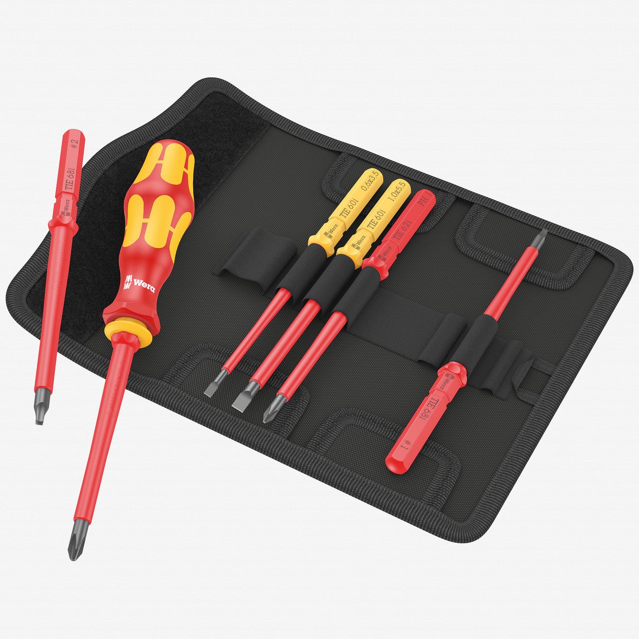 Wera 006604 Kraftform Kompakt VDE 7 Imperial 1 Insulated Screwdriver Set, 7 Pieces - WR006604 - KC Tool