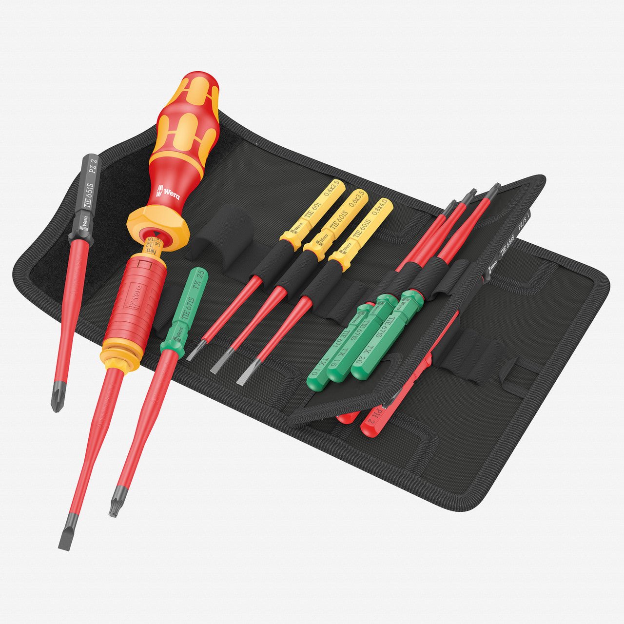 Wera 006605 Kraftform Kompakt VDE 15 Torque Extra Slim 1 Tool Finder Set, 1.2 - 3.0 Nm, 15 pieces - WR006605 - KC Tool