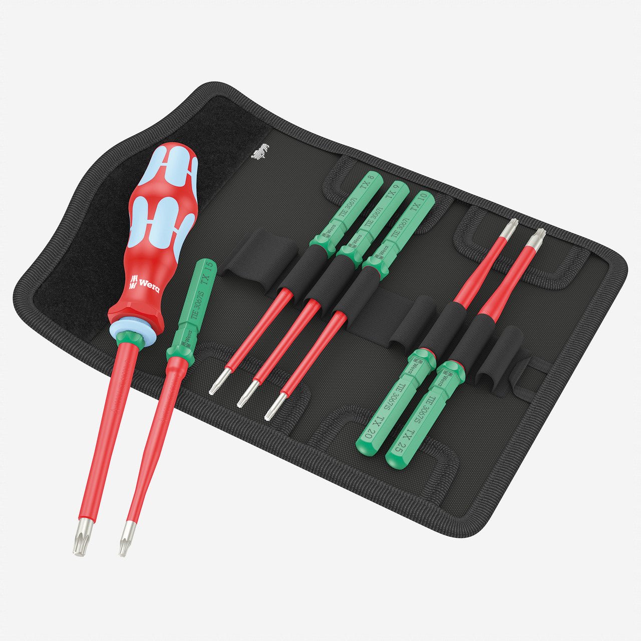 Wera 006630 Kraftform Kompakt VDE Stainless 8 Extra Slim 1 Tool Finder Set, 8 pieces - WR006630 - KC Tool