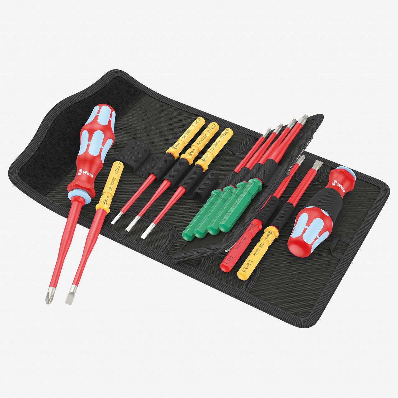 Wera 006631 Kraftform Kompakt VDE Stainless 17 Extra Slim 1 Tool Finder Set, 17 pieces - WR006631 - KC Tool