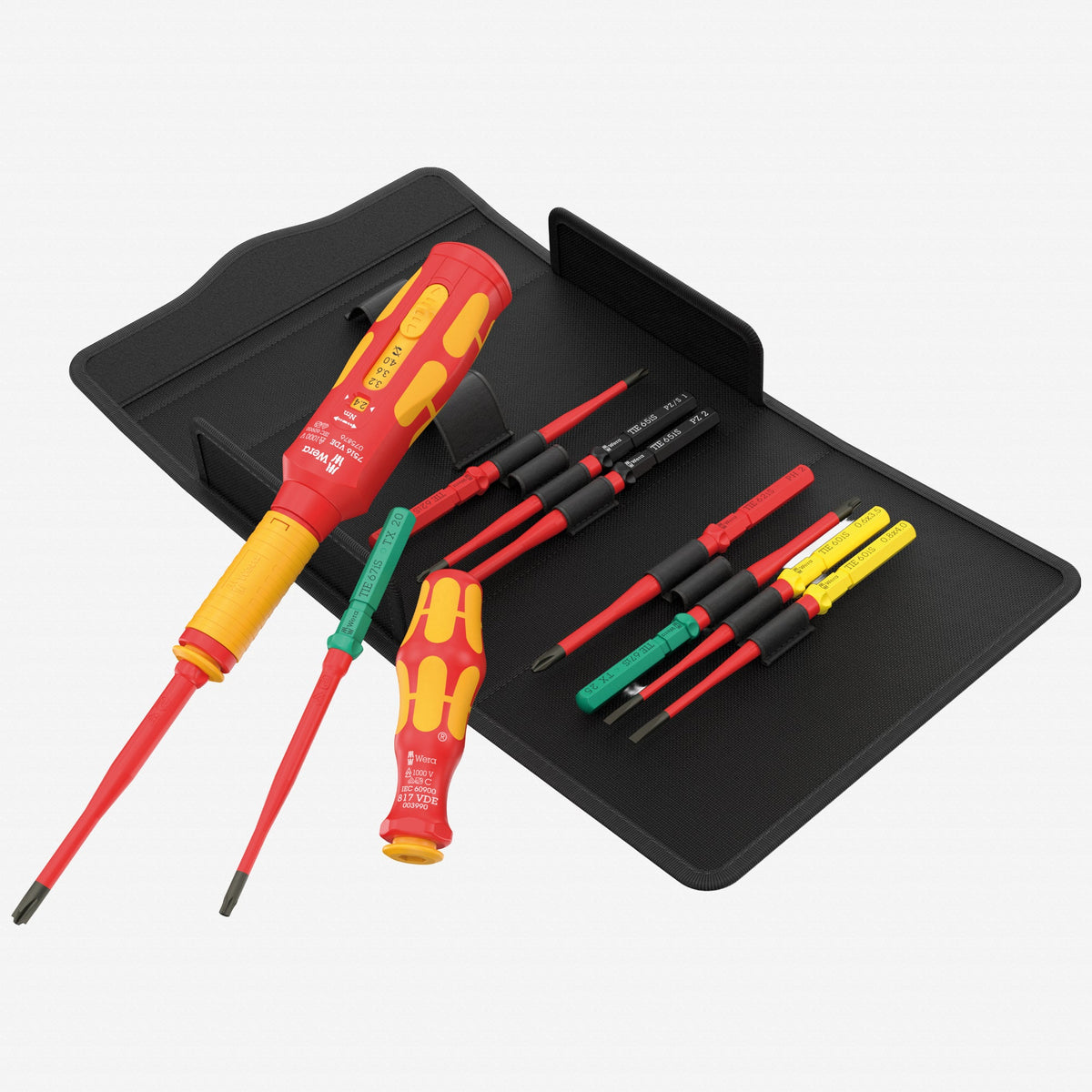 Wera 006634 Kraftform Kompakt VDE Safe-Torque Speed Switch Cabinet Set Basic 1, 11 Pieces - WR006634 - KC Tool