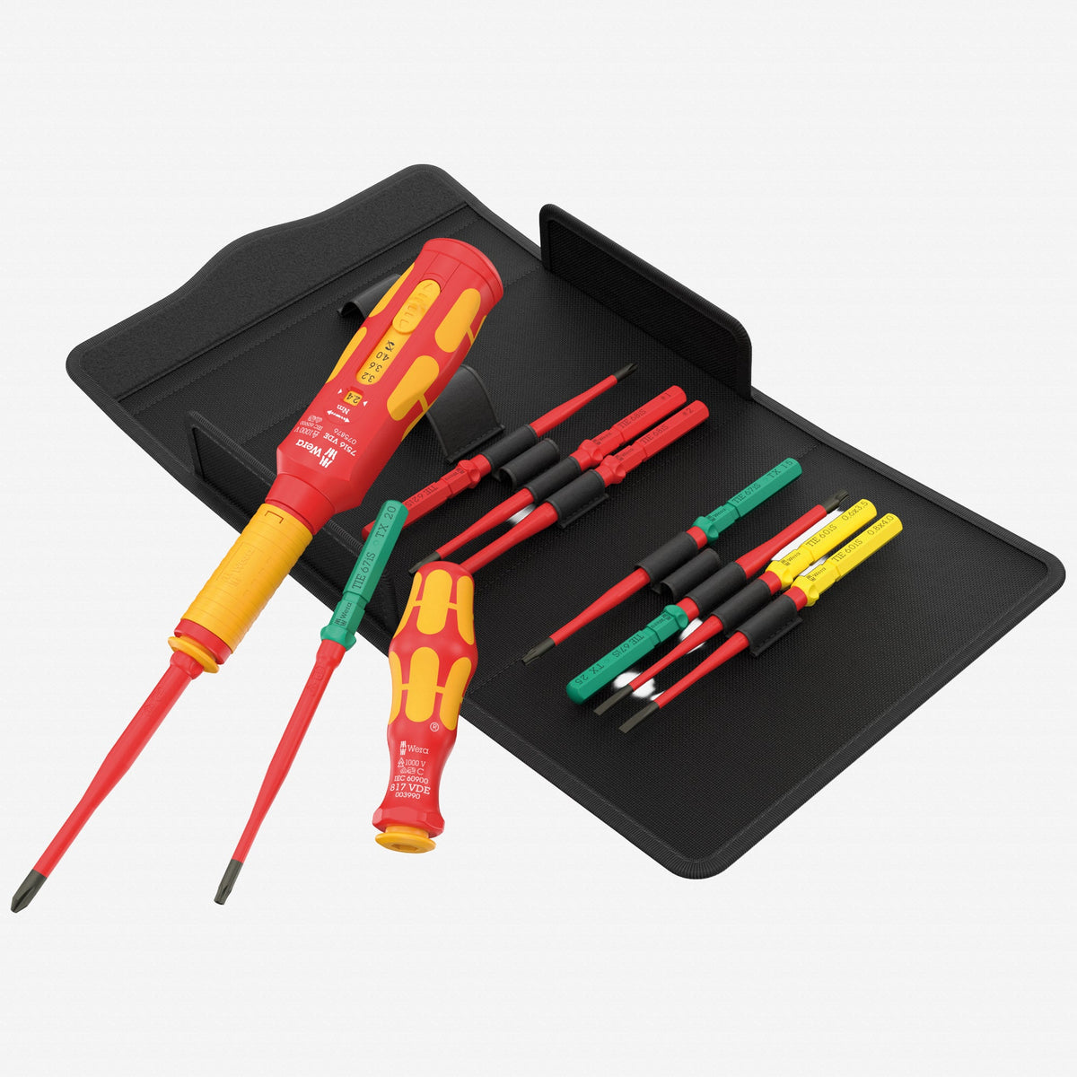 Wera 006635 Kraftform Kompakt VDE Safe-Torque Speed Switch Cabinet Set Basic 2, 11 Pieces - WR006635 - KC Tool