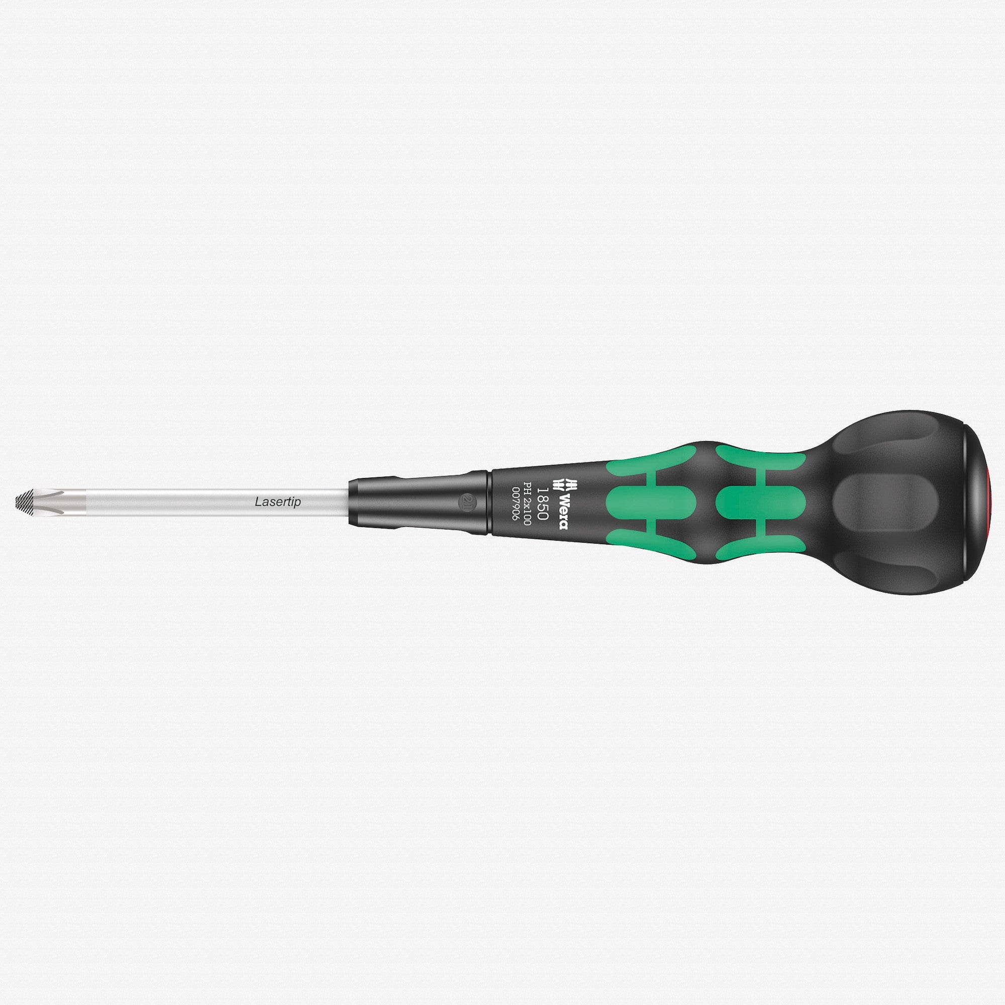 Wera 007906 Kraftform Ball-Grip Phillips Screwdriver, PH 2 x 100 mm - WR007906 - KC Tool