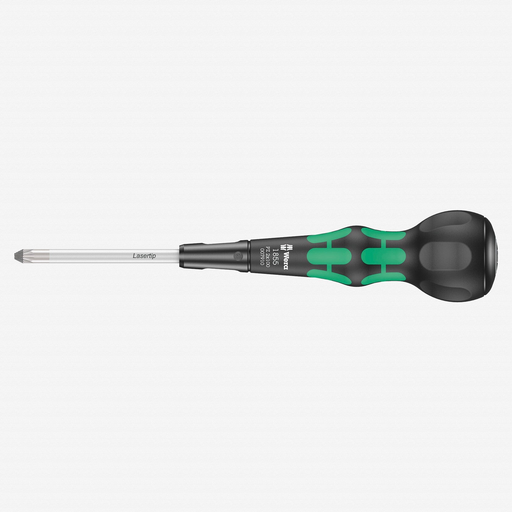 Wera 007910 Kraftform Ball-Grip Pozidriv Screwdriver, PZ2 x 100 mm - WR007910 - KC Tool