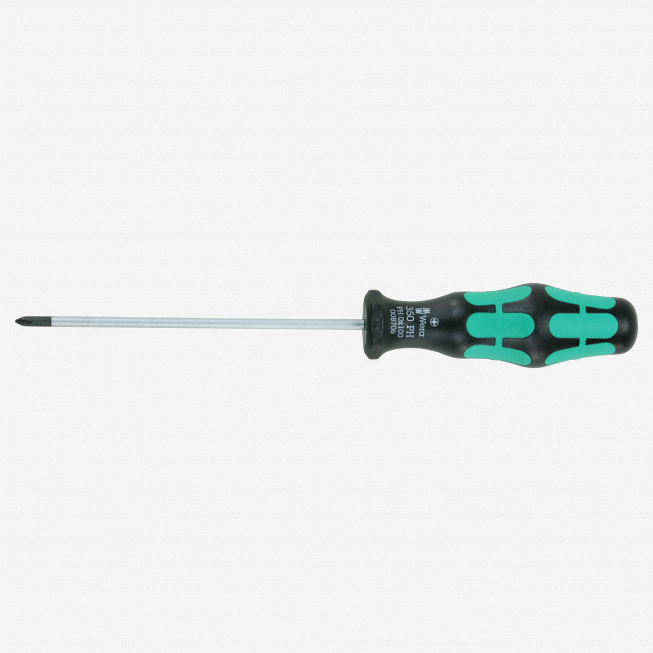 Wera 008706 PH 0 x 100mm Kraftform Plus Phillips Screwdriver - WR008706 - KC Tool