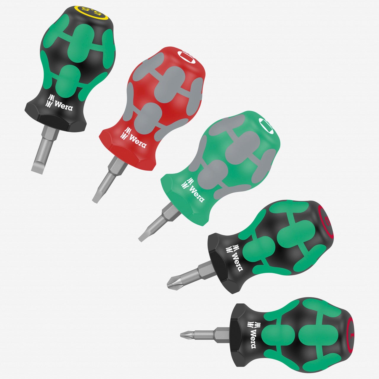 Wera 008872 Square/Phillips/Slotted Stubby Set 3, 5 Pieces - WR008872 - KC Tool