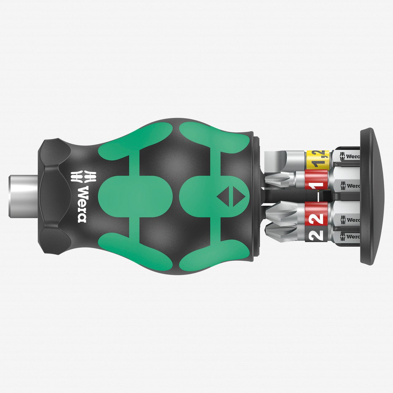 Wera 008874 Kraftform Kompakt Stubby 2 with PH/PZ/SL Bit Storage - WR008874 - KC Tool