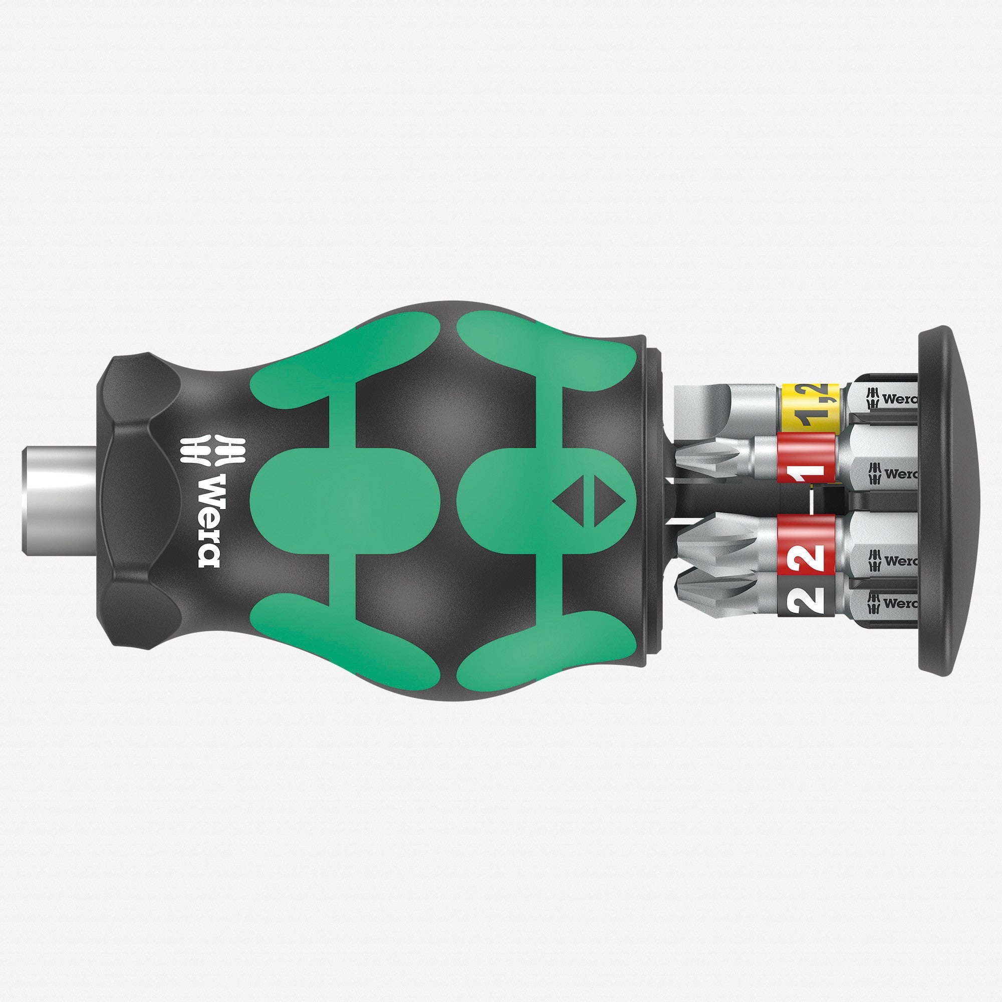 Wera 008874 Kraftform Kompakt Stubby 2 with PH/PZ/SL Bit Storage - WR008874 - KC Tool
