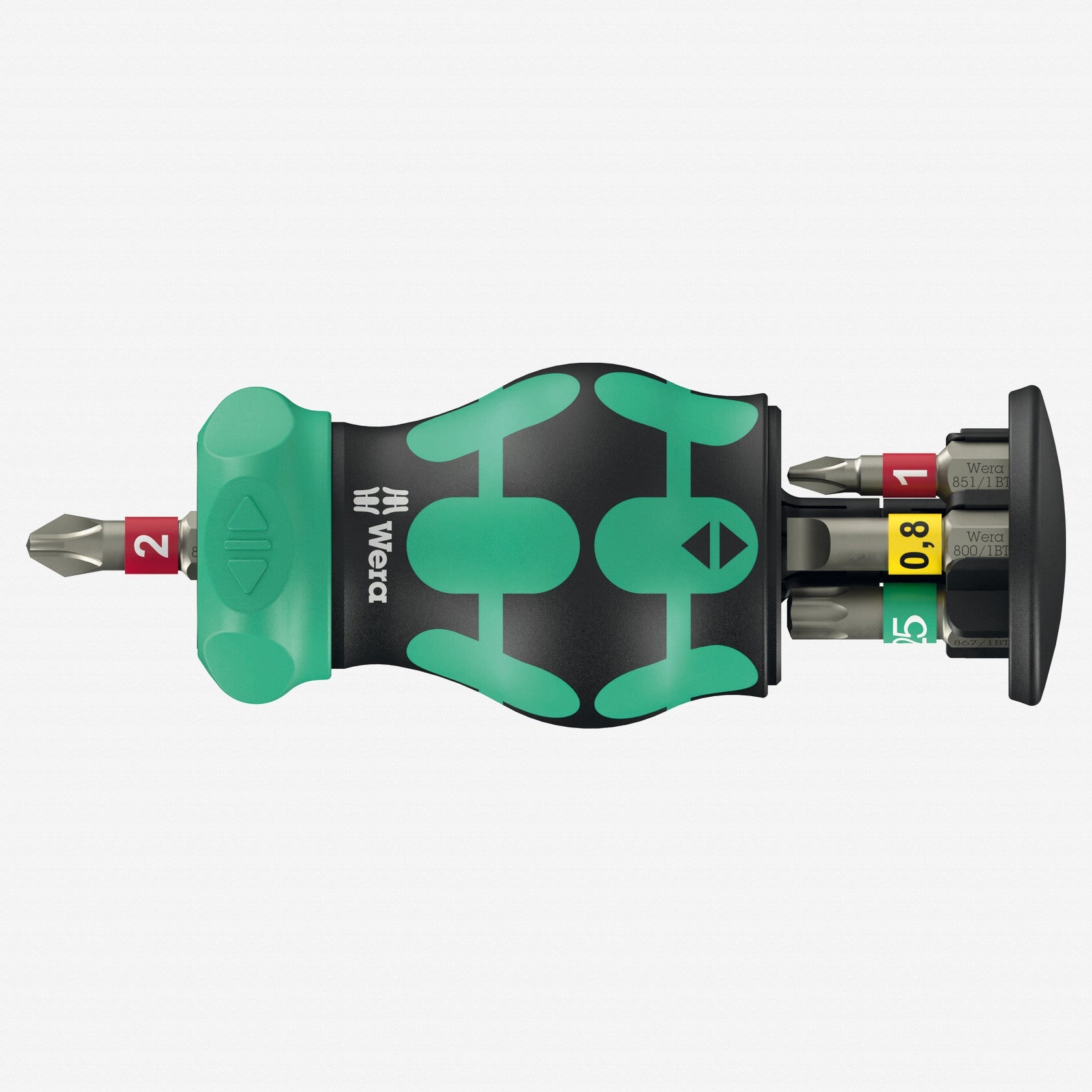 Wera 008891 Kraftform Kompakt Ratcheting Stubby Magazine RA 1, 7 Pieces - WR008891 - KC Tool