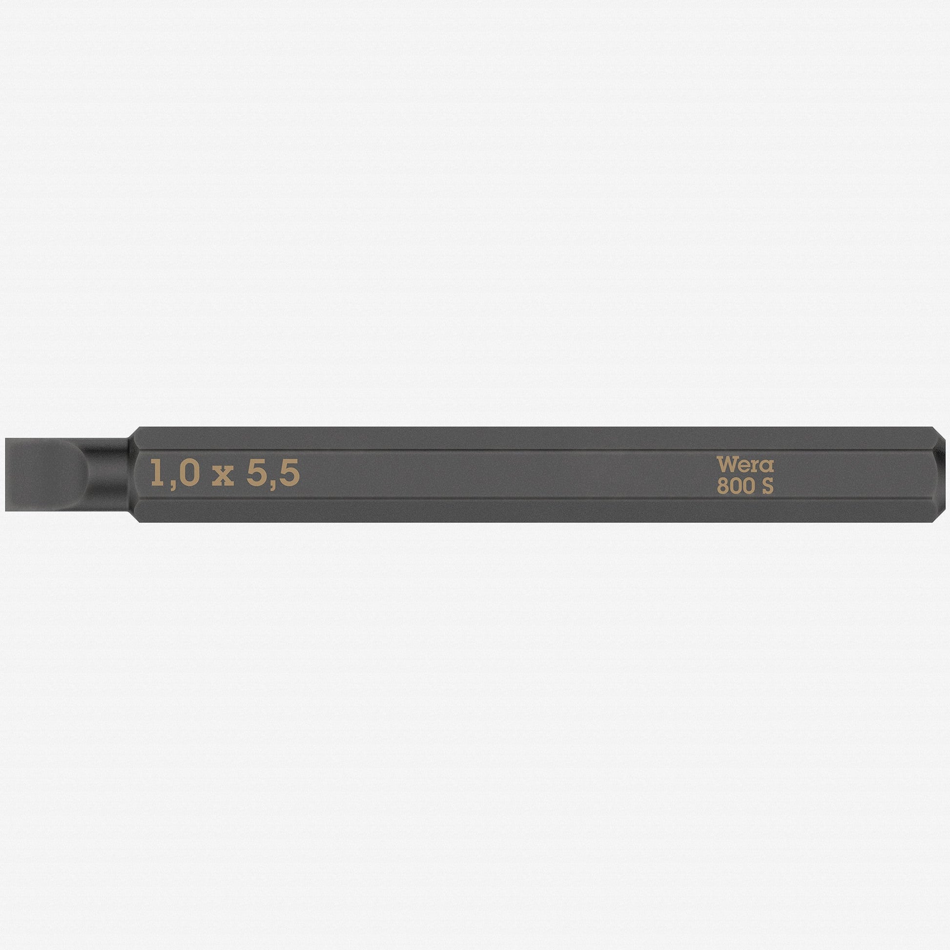 Wera 018141 Slotted 800 S Bit for Impact Screwdriver, 5.5 x 70mm - WR018141 - KC Tool
