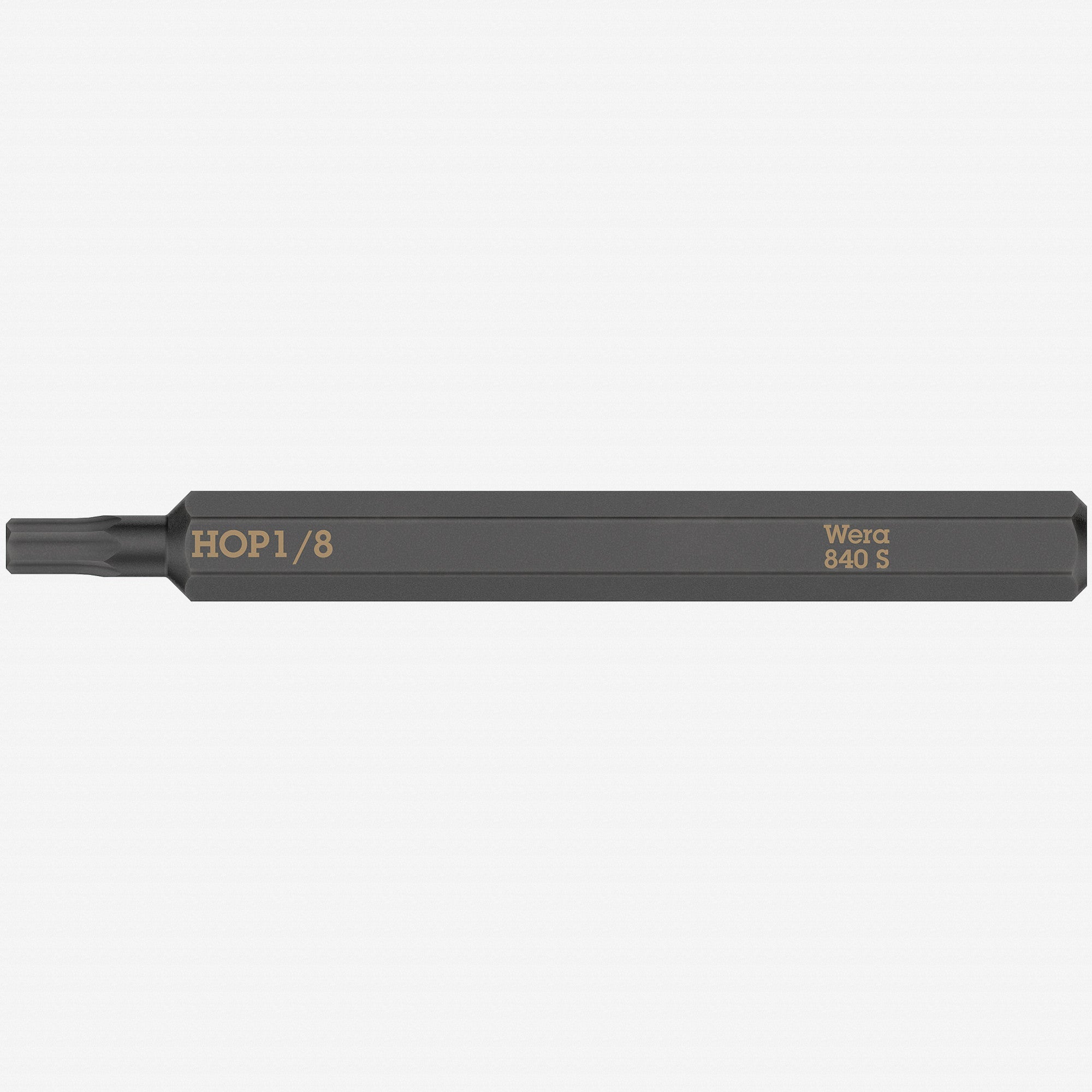 Wera 018154 Hex-Plus 840 S Bit for Impact Screwdriver, 1/8" x 70mm - WR018154 - KC Tool