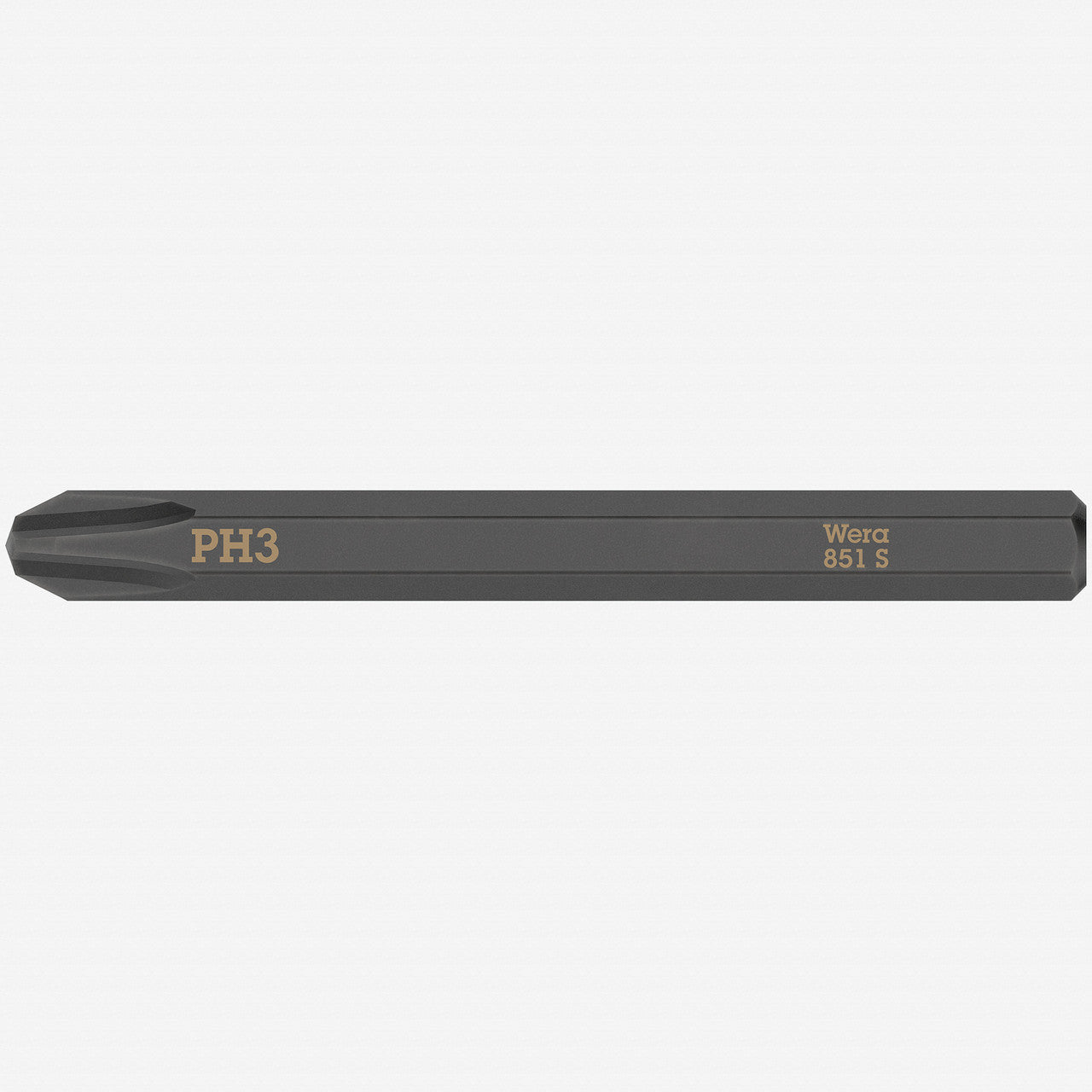 Wera 018162 Phillips 851 S Bit for Impact Screwdriver, 3 x 70mm - WR018162 - KC Tool