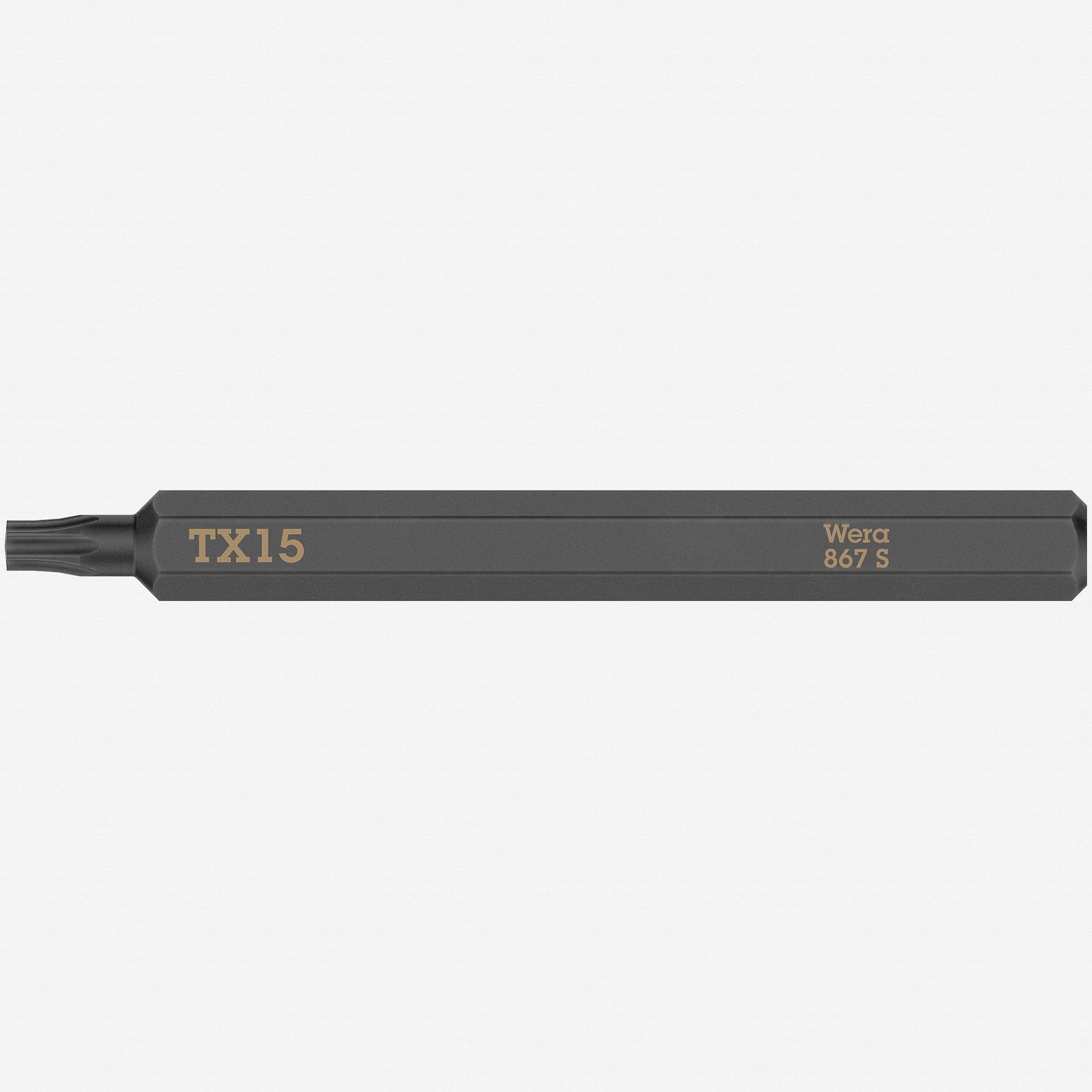 Wera 018166 TORX® 867 S Bit for Impact Screwdriver, T15 x 70mm - WR018166 - KC Tool
