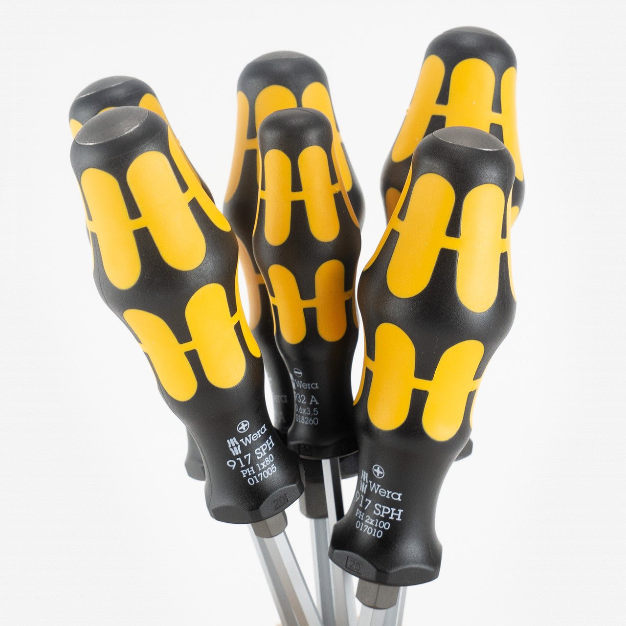 Wera 018282 Kraftform Plus Slotted/Phillips Screwdriver Set + Rack - WR018282 - KC Tool