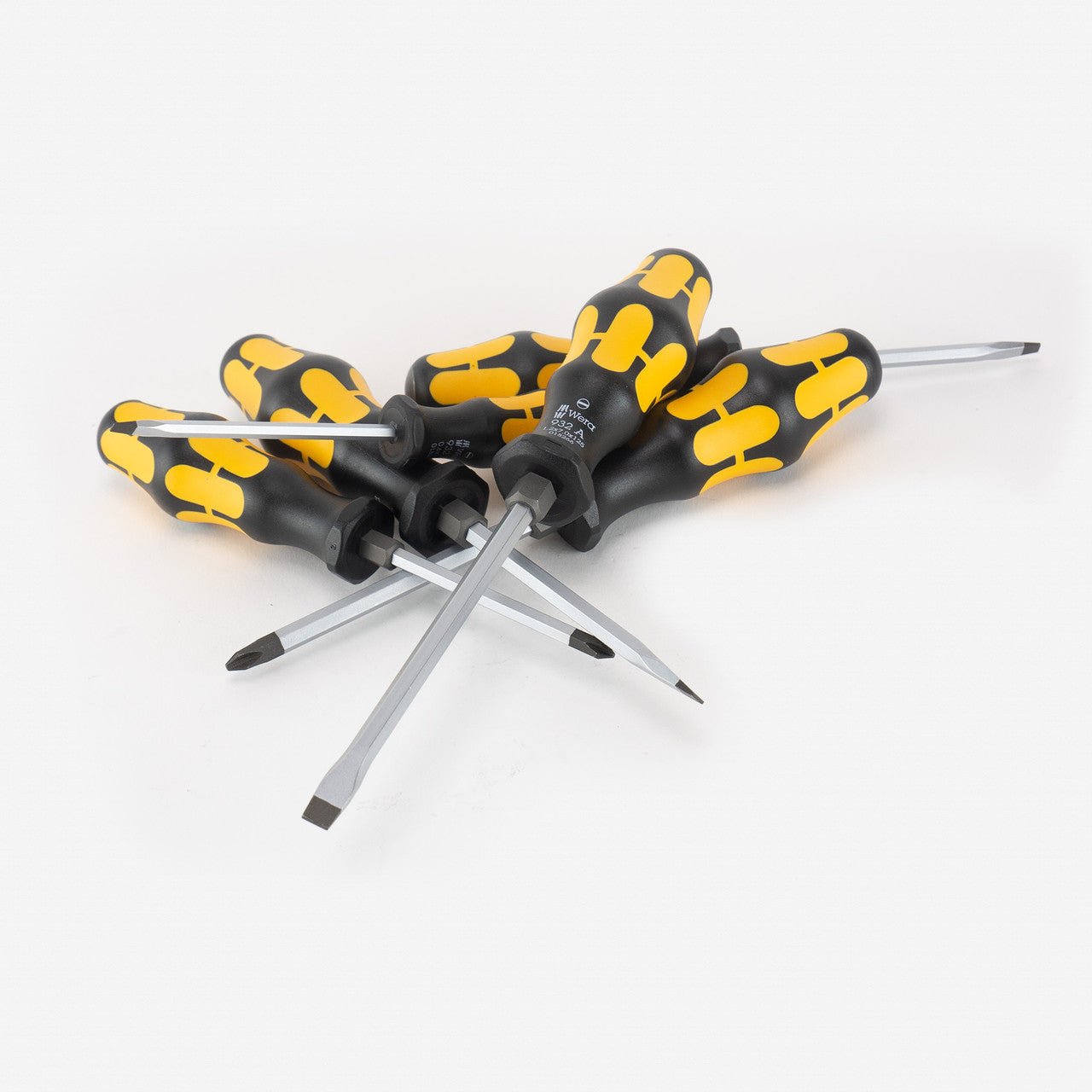 Wera 018282 Kraftform Plus Slotted/Phillips Screwdriver Set + Rack - WR018282 - KC Tool
