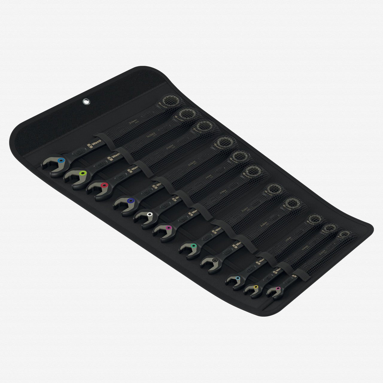 Wera 020017 Joker Black Edition 11 Set 1 Ratcheting Metric Combination Wrench Set, 11 Pieces - WR020017 - KC Tool