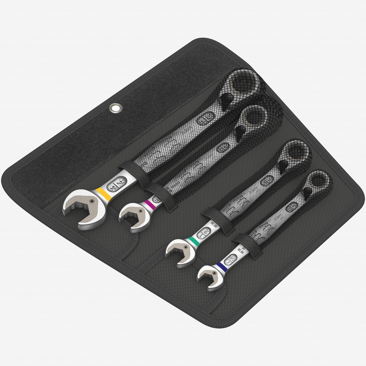 Wera 020092 Joker Combination Wrench with Switch 4 Piece Set - SAE - WR020092 - KC Tool