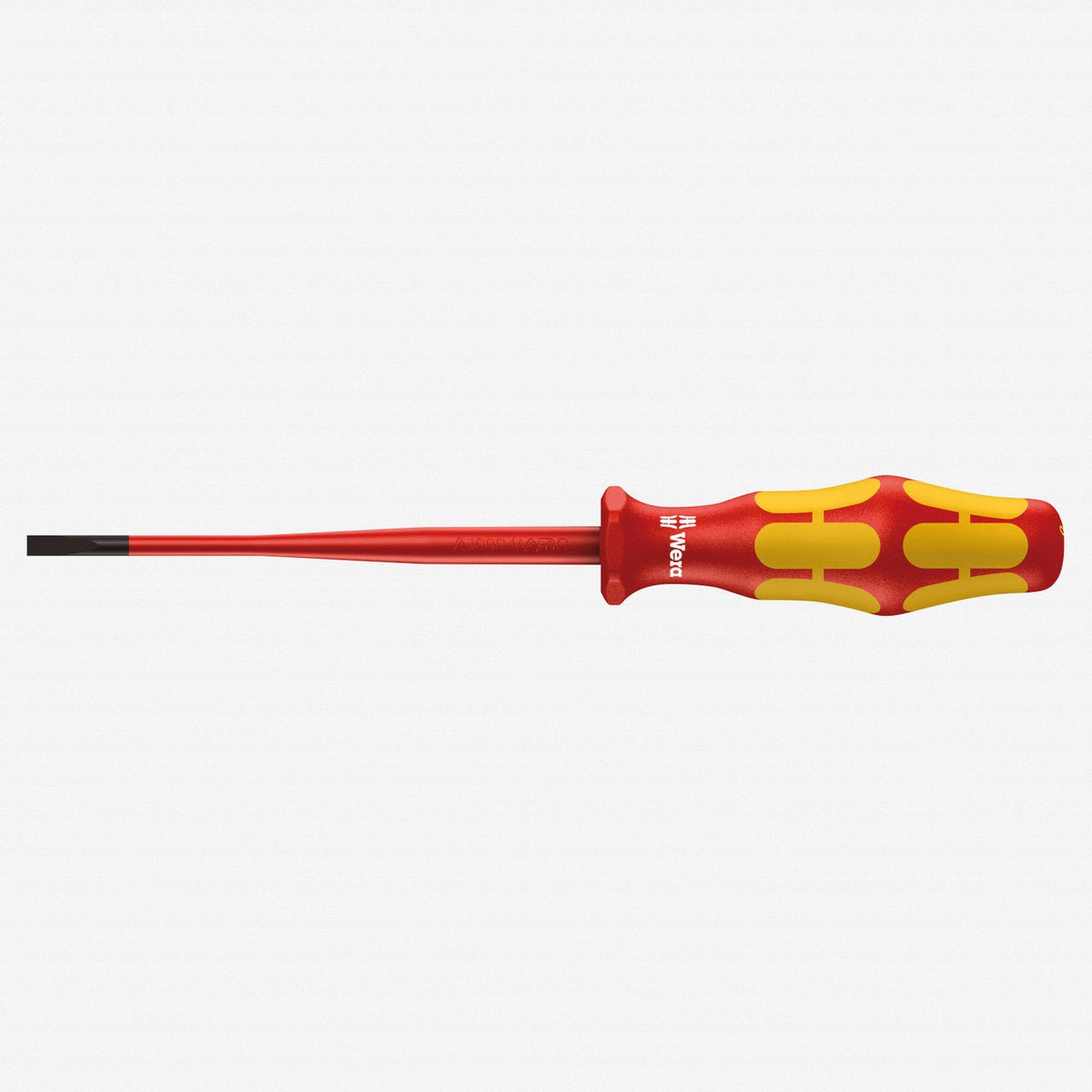 Wera 020129 Kraftform Plus VDE Slotted Super Slim Screwdriver, 4.0 x 100mm - WR020129 - KC Tool