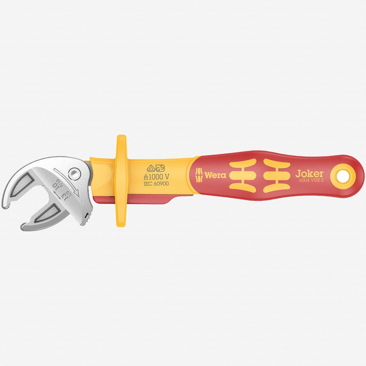 Wera 020151 Joker 6004 VDE Self - setting Wrench, Small - WR020151 - KC Tool