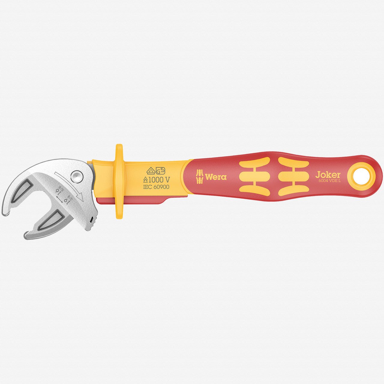 Wera 020153 Joker 6004 VDE Self - setting Wrench, Large - WR020153 - KC Tool