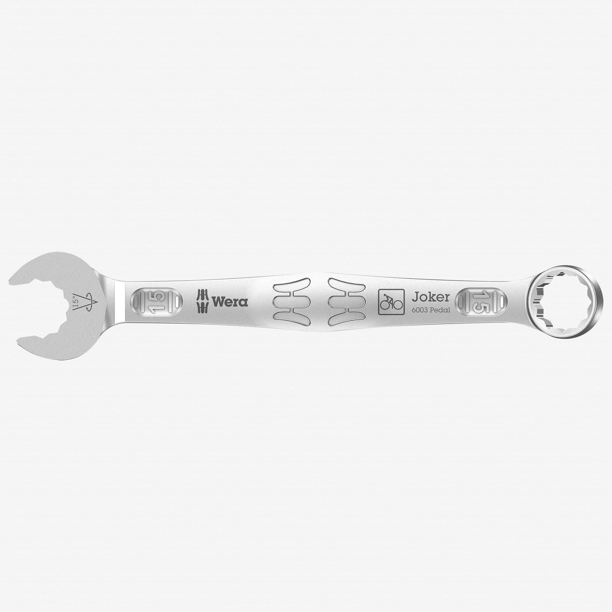 Wera 020221 Joker Pedal Combination Wrench - 15mm - WR020221 - KC Tool